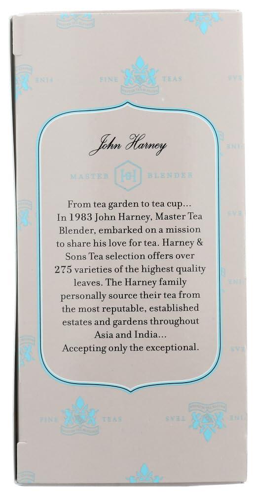 Harney & Sons Premium Tea, Organic Earl Grey Supreme Black Tea, Individually Wrapped Tea Bags, 20/box - Image 2