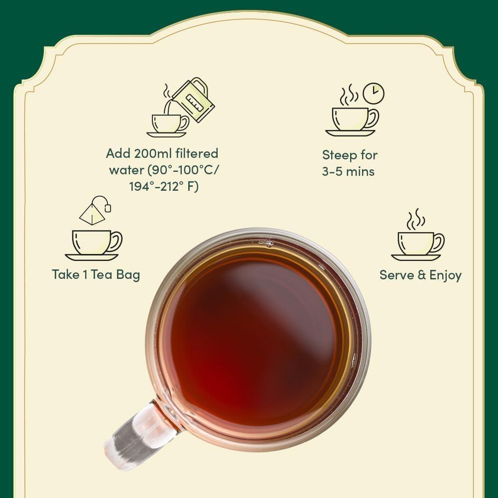 VAHDAM, Assorted Tea Sampler (15 Different Variety in Individually Wrapped Pyramid Tea Bags) Long Leaf Premium Teas I Teas Gift Set I Ideas for Tea Lovers | Gifts for Women & Men - Image 5