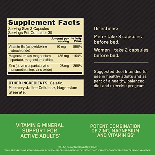 Optimum Nutrition Muscle Recovery and Endurance Supplement for Men and Women, Zinc and Magnesium Supplement, 180 Count - Image 2