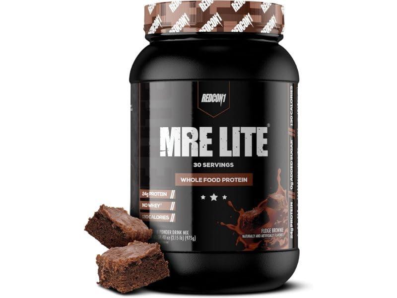 REDCON1 MRE Lite Whole Food Protein Powder, Fudge Brownie - Low Carb & Whey Free Meal Replacement with Animal Protein Blends - Easy to Digest Supplement Made with MCT Oils (30 Servings) - Image 4
