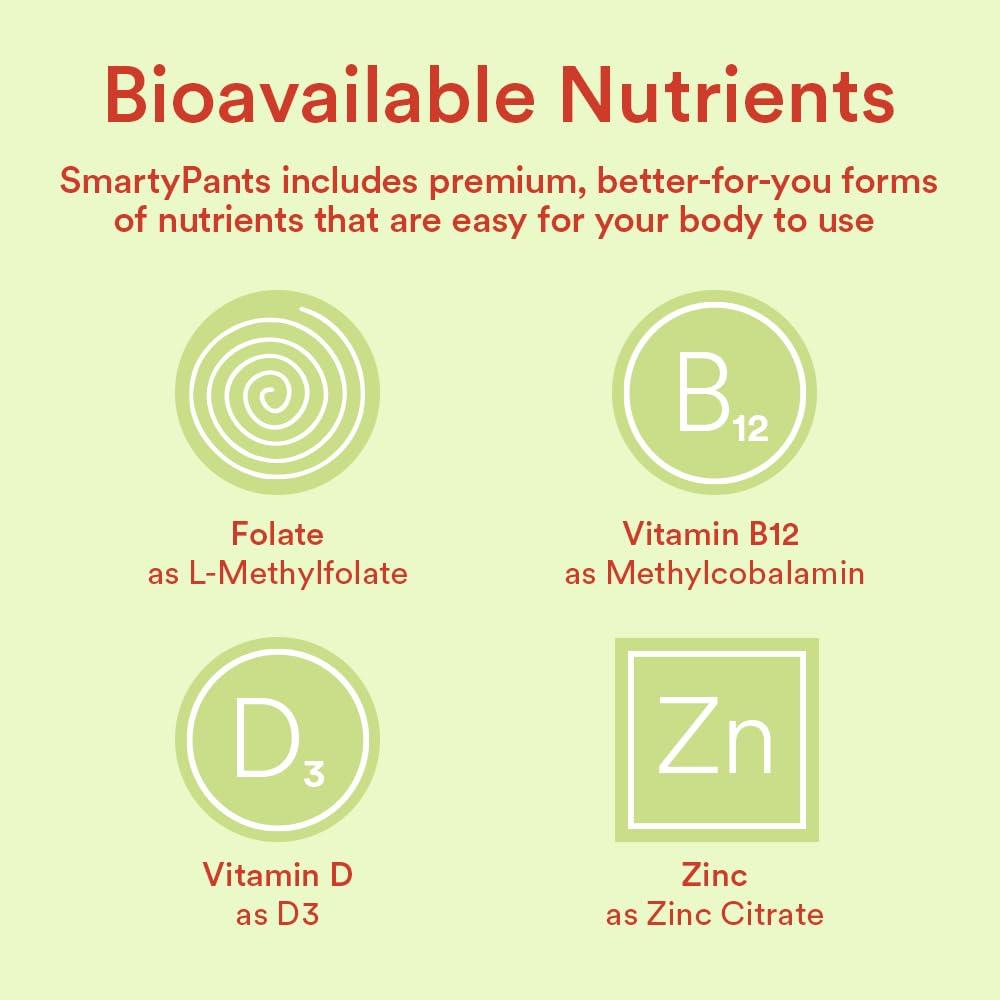 SmartyPants Kids Multivitamin Gummies and Fiber Supplement: Vitamin D3, C, Vitamin B12, B6, A, Zinc, Biotin, Inositol, Fiber Gummies, Three Fruit Flavors, 120 Count (30 Day Supply) - Image 10