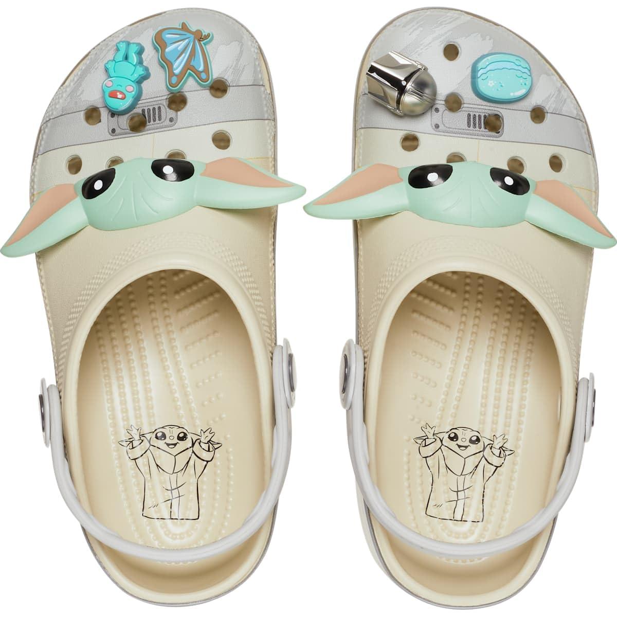 Crocs Unisex-Adult Star Wars Grogu Classic Clog Bone