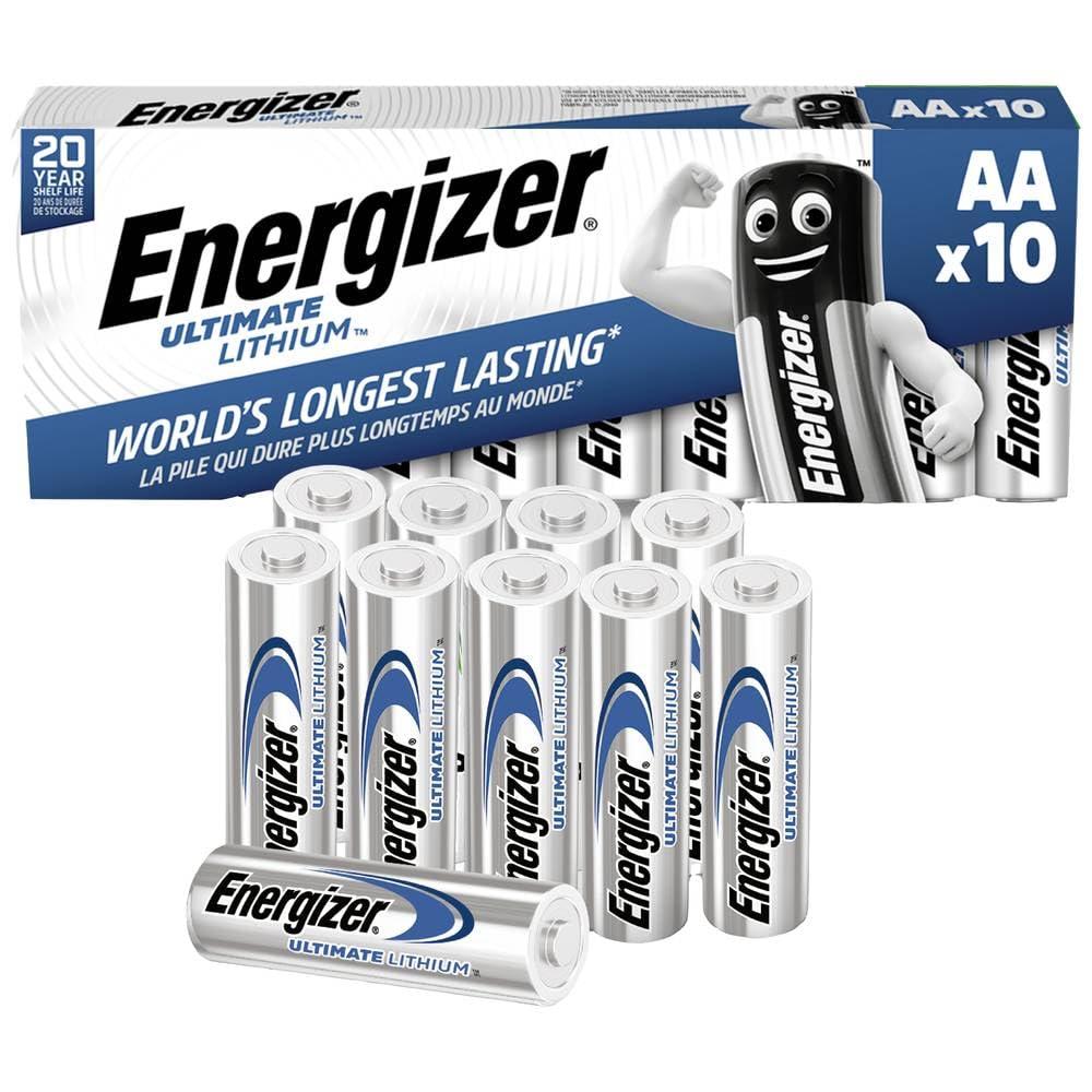 Energizer 634352 AA Ultimate Lithium Battery (Pack of 10)