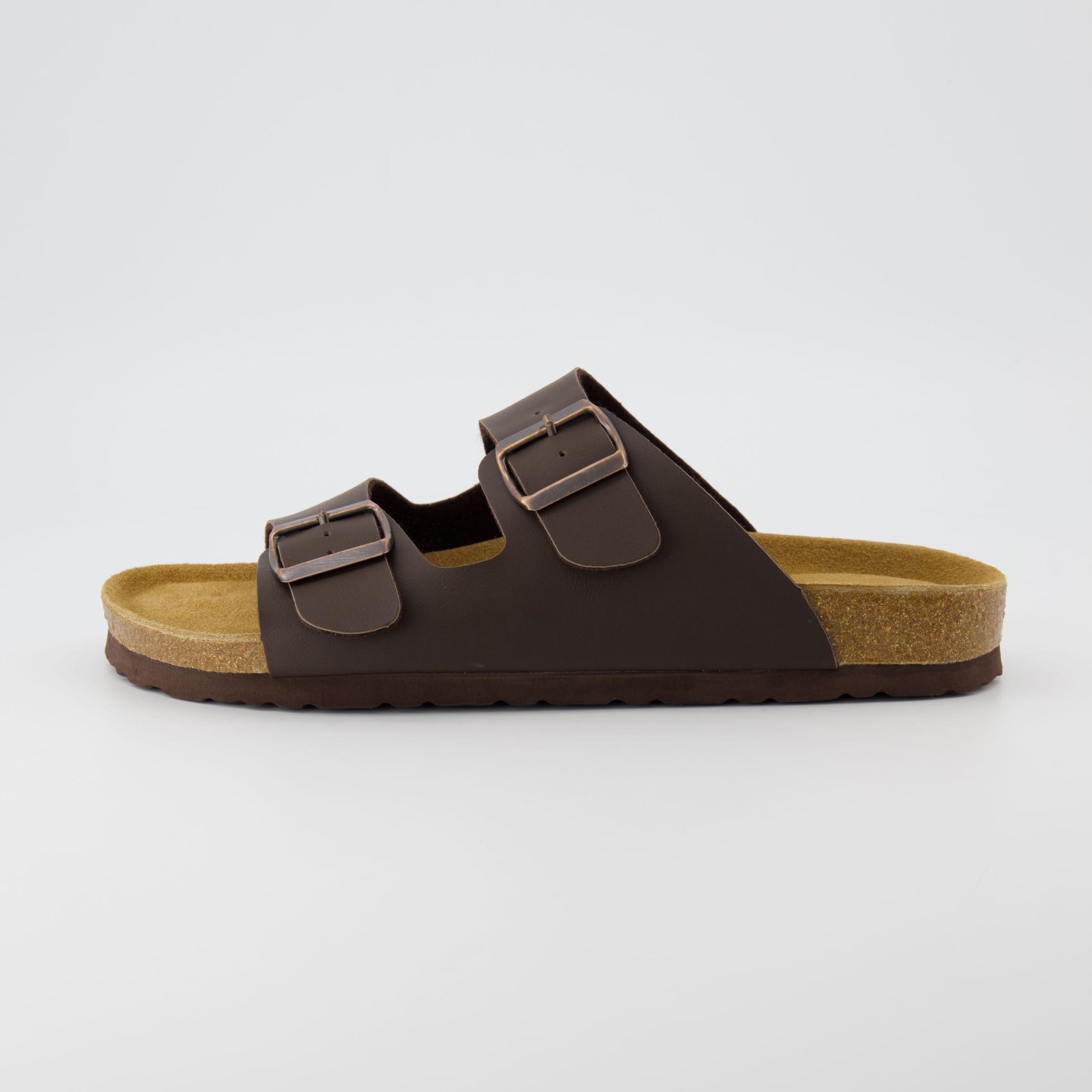 CUSHIONAIRE Men's Lane Cork Footbed Sandal with +Comfort, Arch Support, Adjustable Straps - Comfortable Slide Sandals for Walking, Casual Summer Footwear - Image 6