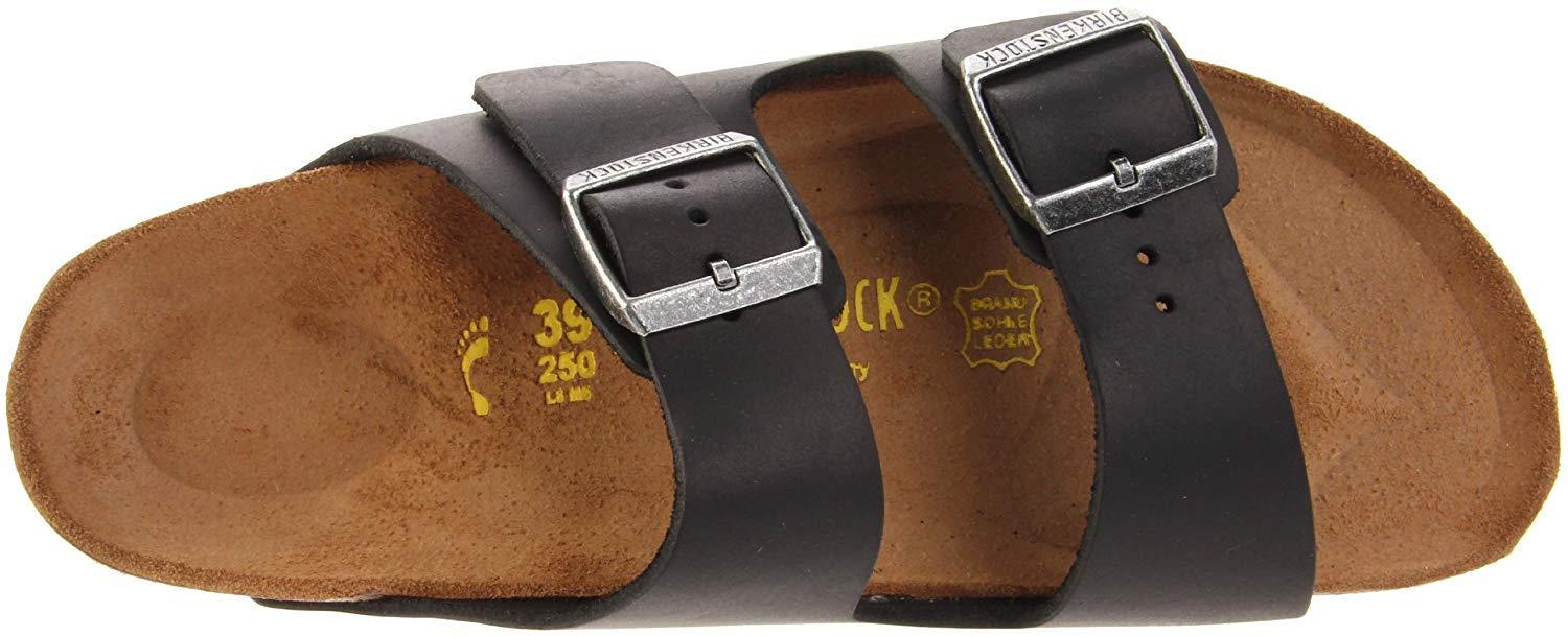 Birkenstock Unisex Arizona Sandal,Black Oiled Leather,40 N EU - Image 5