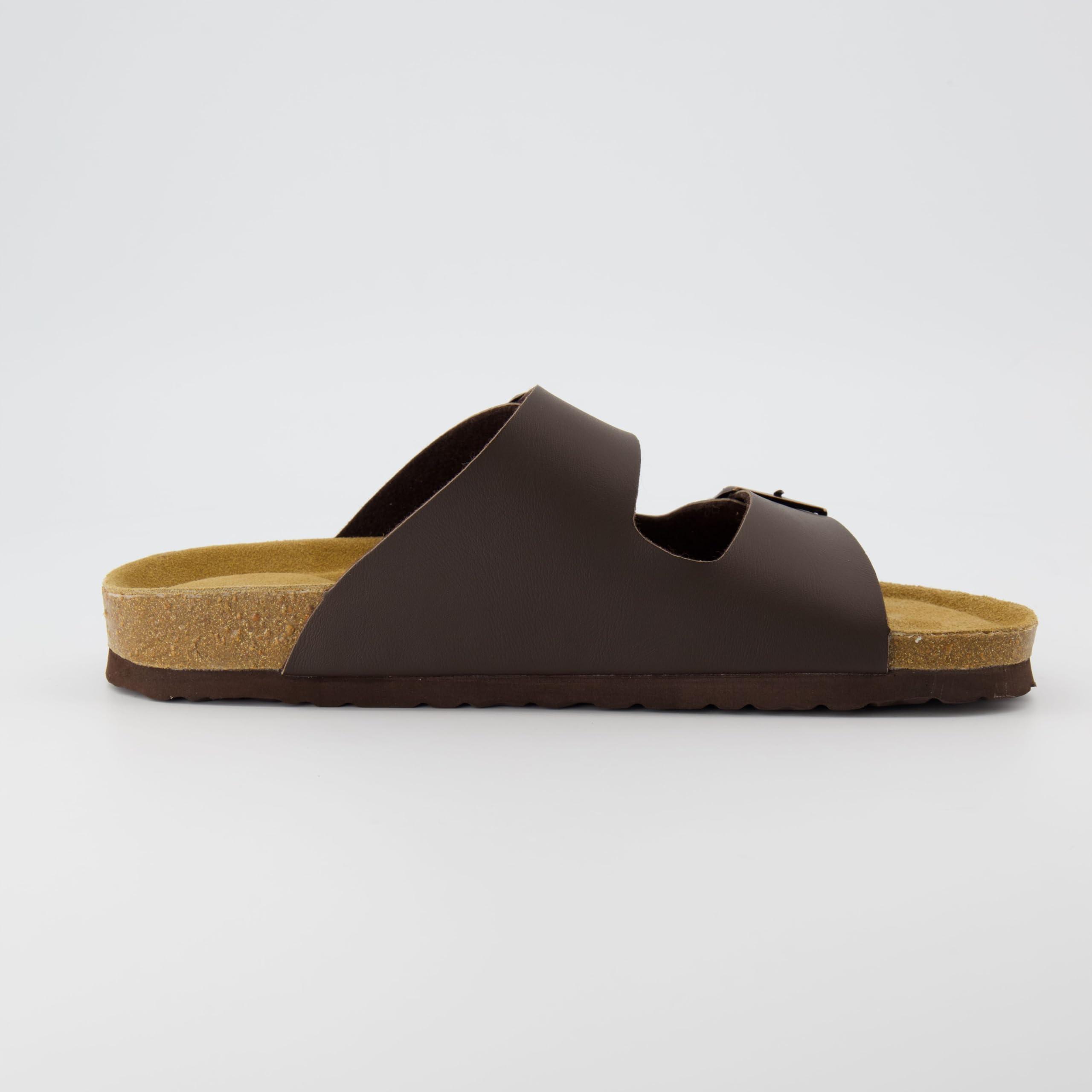 CUSHIONAIRE Men's Lane Cork Footbed Sandal with +Comfort, Arch Support, Adjustable Straps - Comfortable Slide Sandals for Walking, Casual Summer Footwear - Image 8