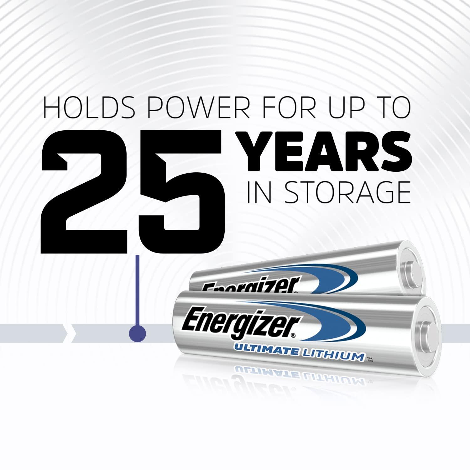 Energizer Ultimate Lithium AA Batteries Pack, 1.5V AA Batteries, 24 Count - Image 5