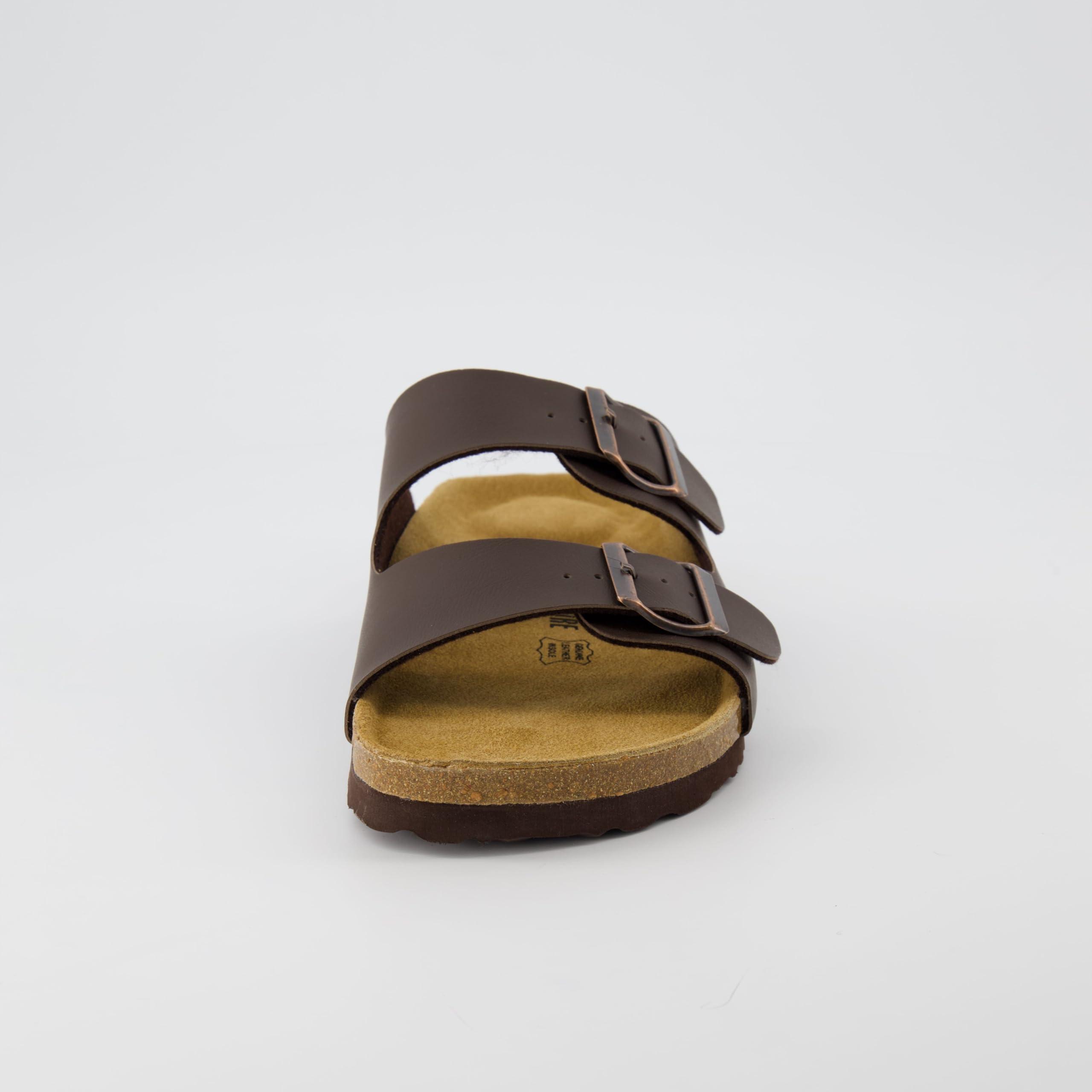 CUSHIONAIRE Men's Lane Cork Footbed Sandal with +Comfort, Arch Support, Adjustable Straps - Comfortable Slide Sandals for Walking, Casual Summer Footwear - Image 7
