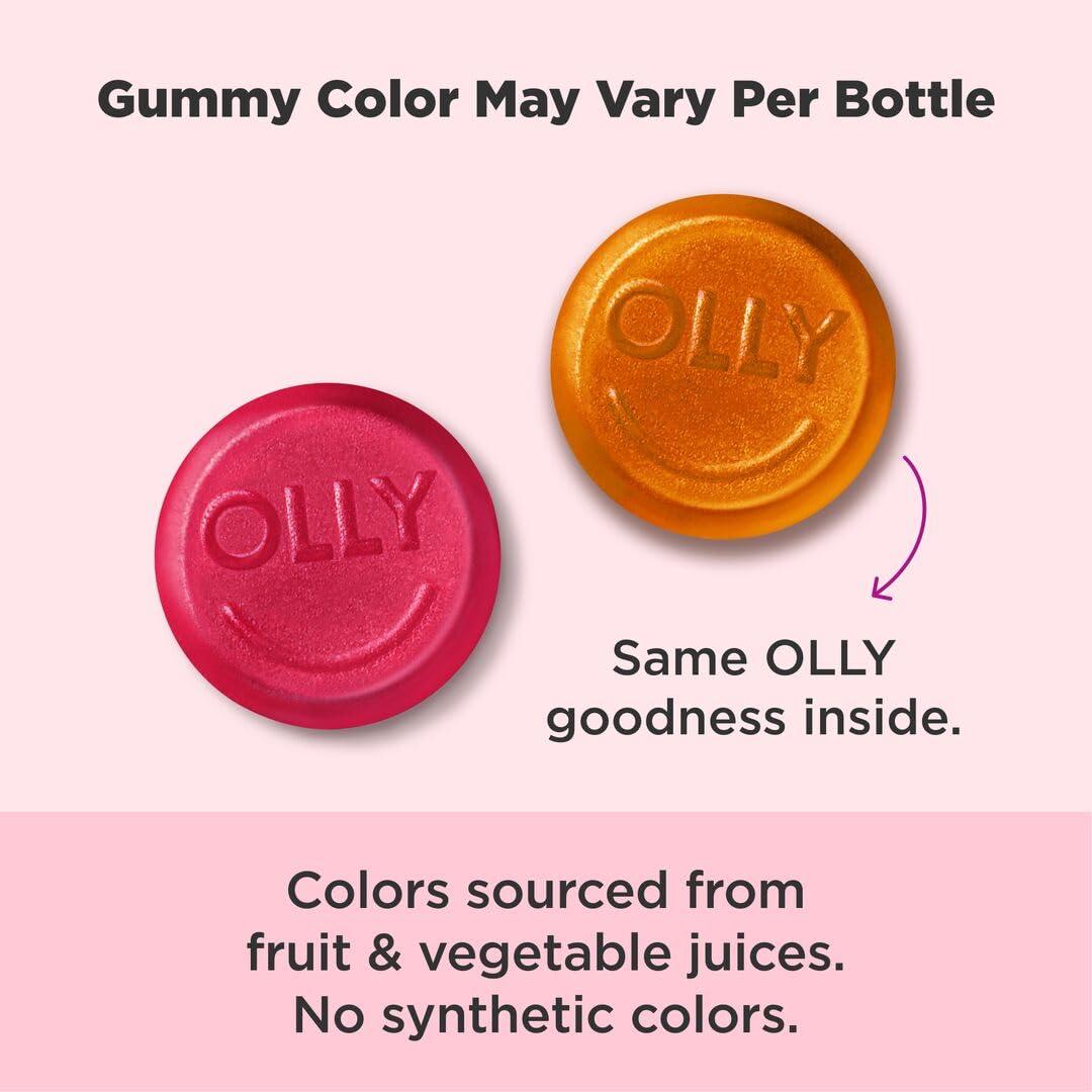 OLLY Undeniable Beauty Gummy, For Hair, Skin, Nails, Biotin, Vitamin C, Keratin, Chewable Supplement, Grapefruit, 30 Day Supply - 60 Count - Image 2