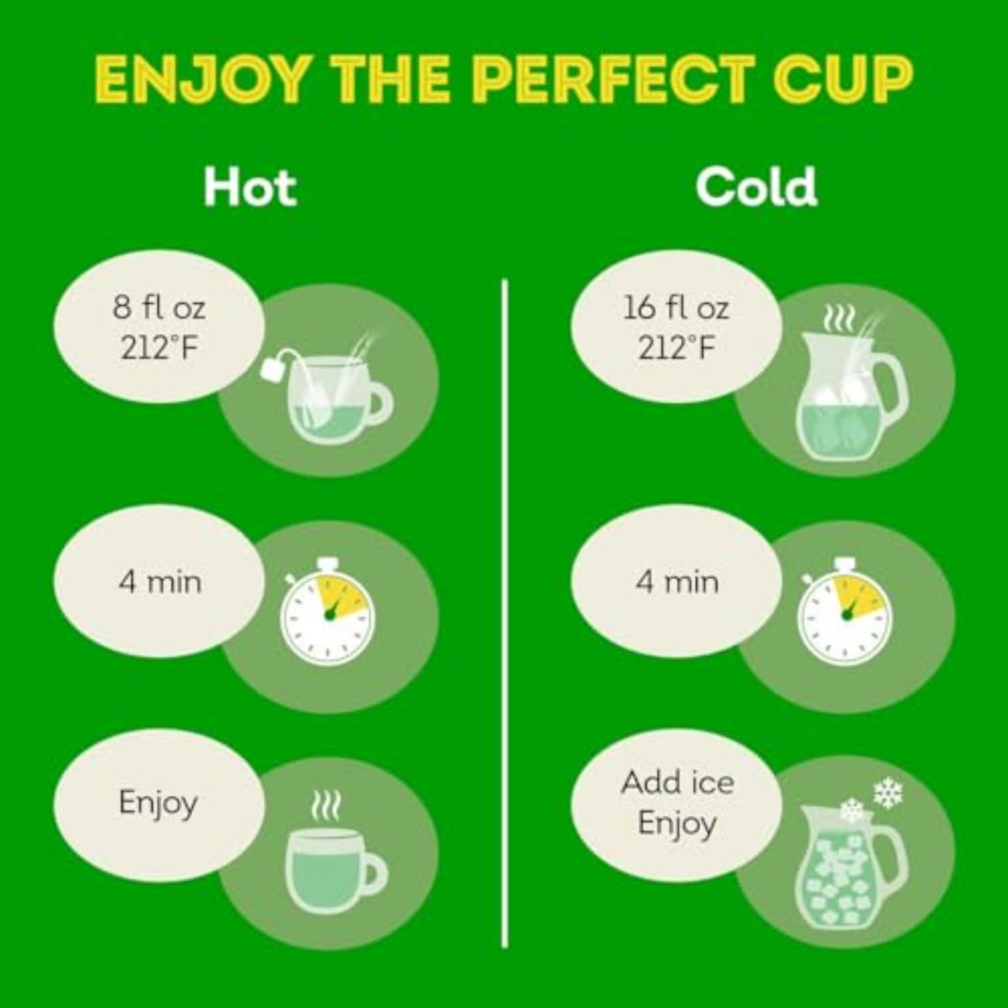 Lipton Peach Green Tea Bags, Flavored, Unsweetened Teabags for Hot Tea or Peach Iced Tea with Caffeine and Flavonoids, 120 Total Tea Bags (20ct - Pack of 6) - Image 7