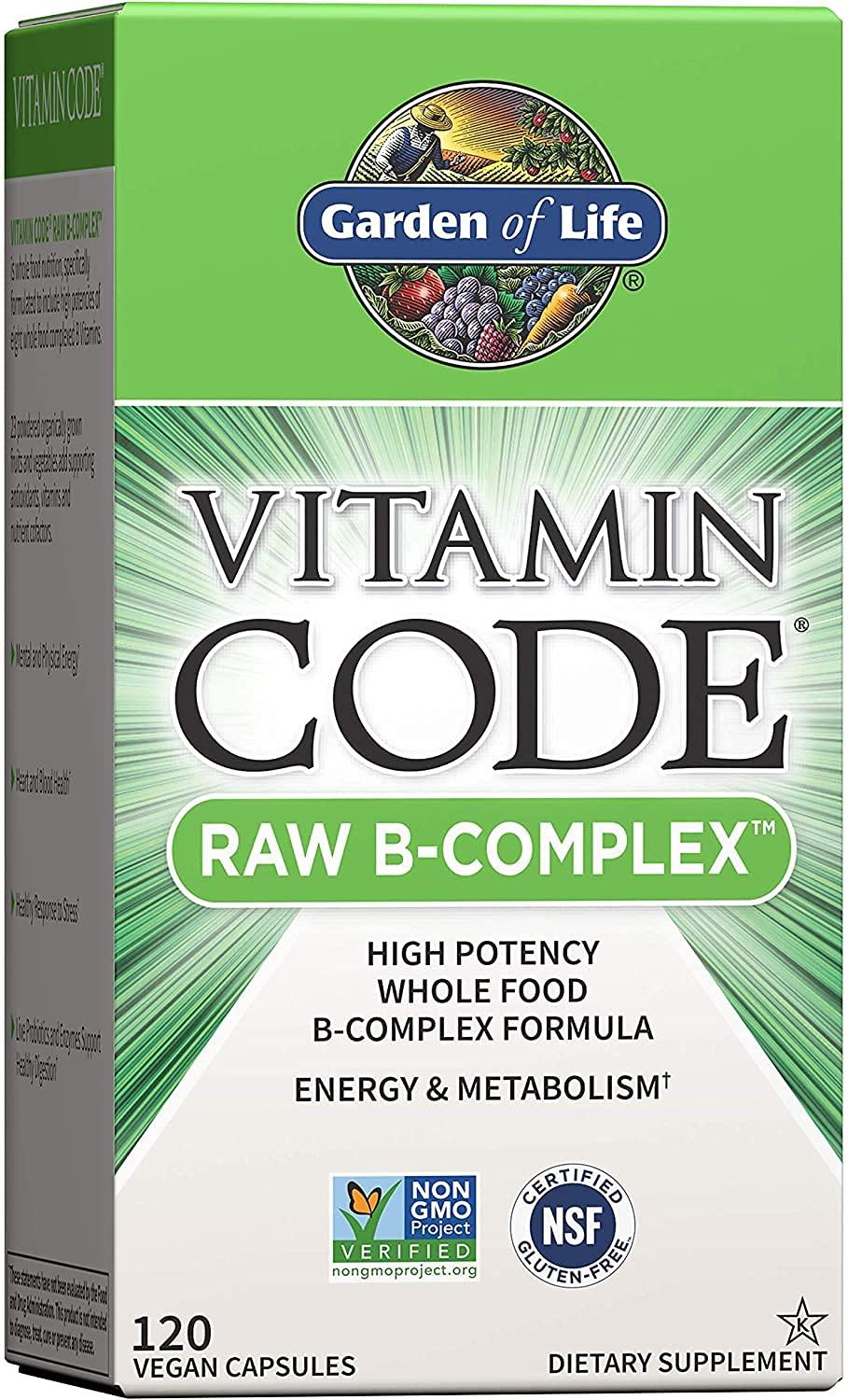 Garden of Life, Raw Vitamin Code B Complex, 120 Veggie Capsules