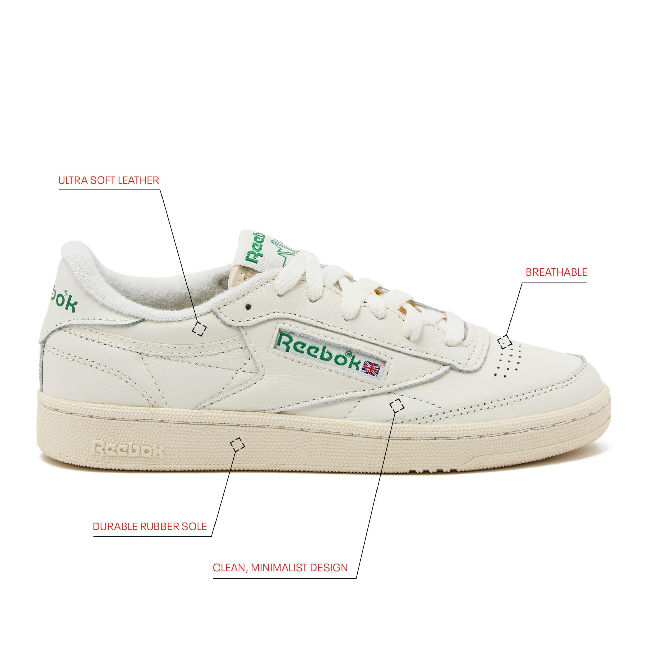 Reebok Club C 85 Vintage Tennis Sneakers, Casual White Womens Shoes - Image 2