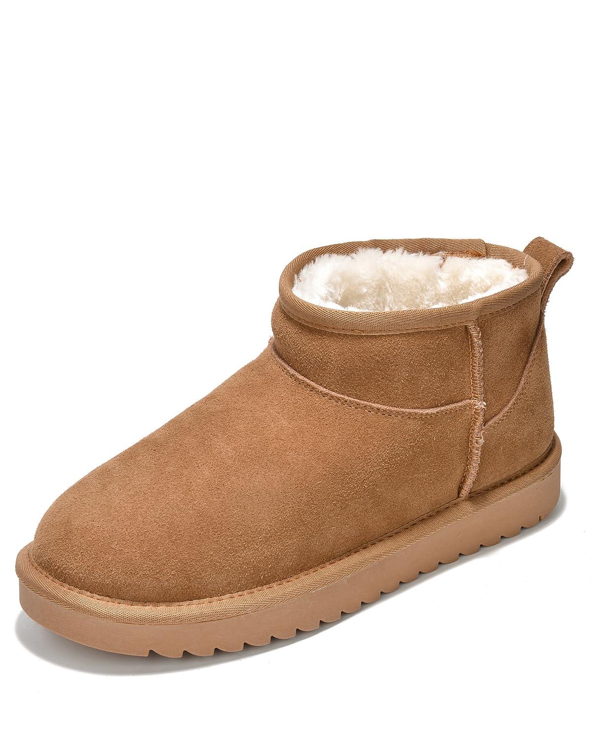 Project Cloud Genuine Suede Ankle Boots for Women - Water Resistant with Memory Foam Insole Winter Boots for Women - Trending Shoes & Comfortable Women's Ankle Boots (Hippy)