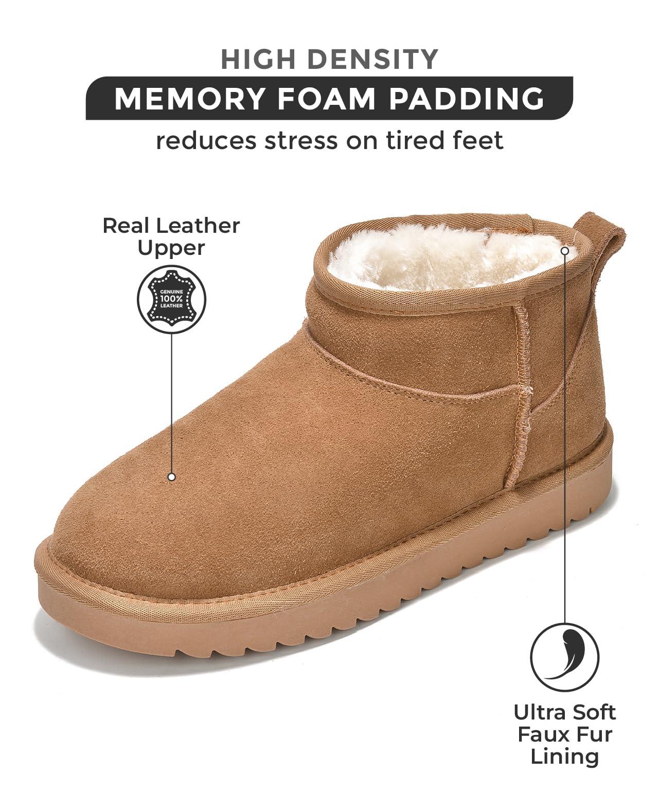 Project Cloud Genuine Suede Ankle Boots for Women - Water Resistant with Memory Foam Insole Winter Boots for Women - Trending Shoes & Comfortable Women's Ankle Boots (Hippy) - Image 3