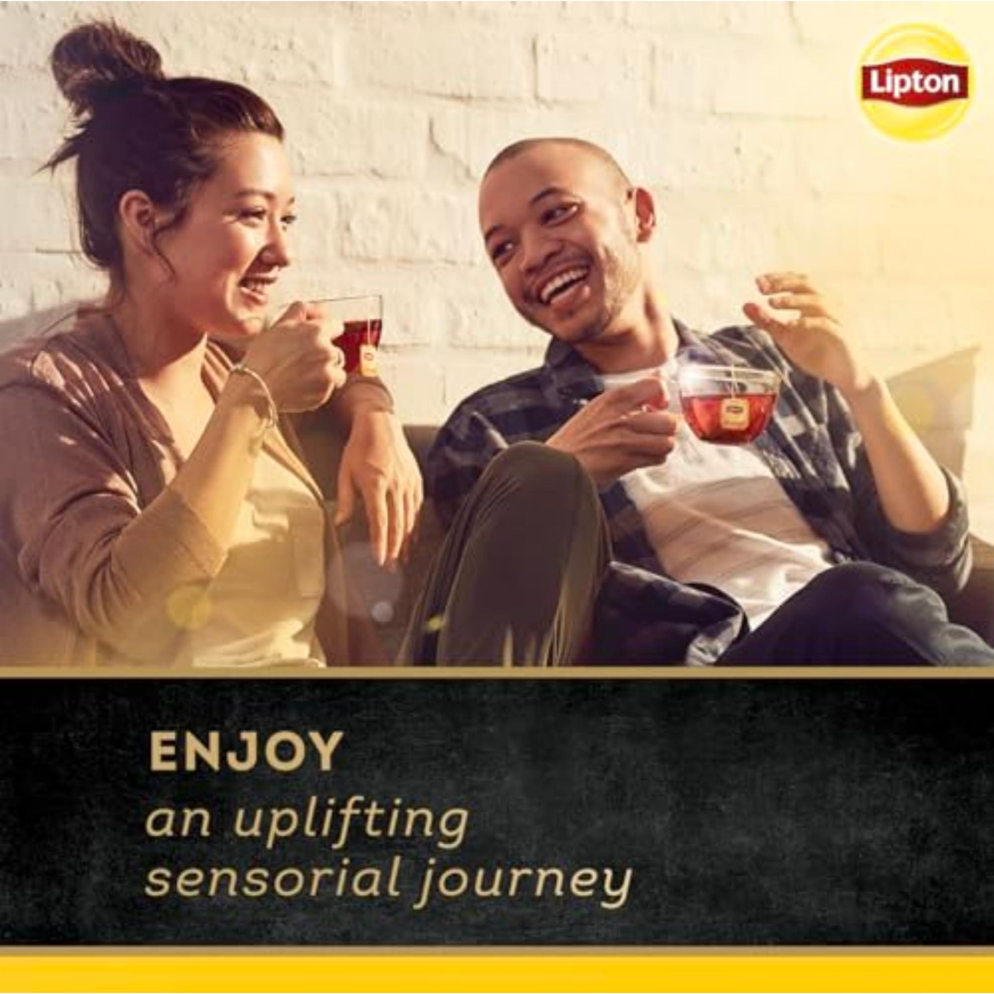Lipton Black Tea English Breakfast, Pyramid Tea Bags, Flavored Teabags for a Refreshing Cup of Tea, 80 Total Tea Bags (20ct - Pack of 4) - Image 4