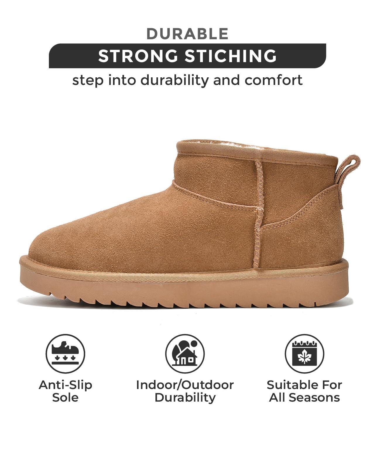 Project Cloud Genuine Suede Ankle Boots for Women - Water Resistant with Memory Foam Insole Winter Boots for Women - Trending Shoes & Comfortable Women's Ankle Boots (Hippy) - Image 2
