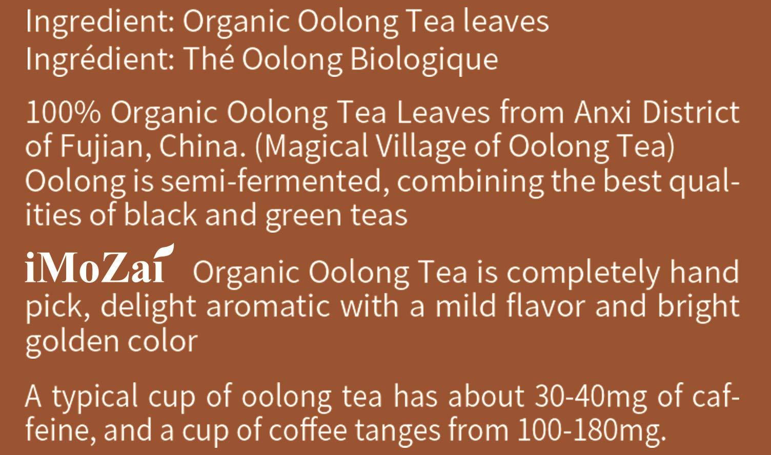 Imozai Organic Oolong Tea Bags 100 Count Individually Wrapped - Image 3