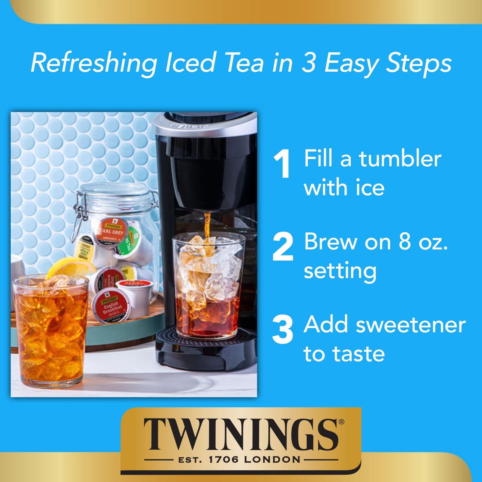 Twinings Earl Grey Black Tea K-Cup Pods for Keurig, 24 Count (Pack of 2), Flavoured with Citrus and Bergamot, Caffeinated, Enjoy Hot or Iced - Image 5