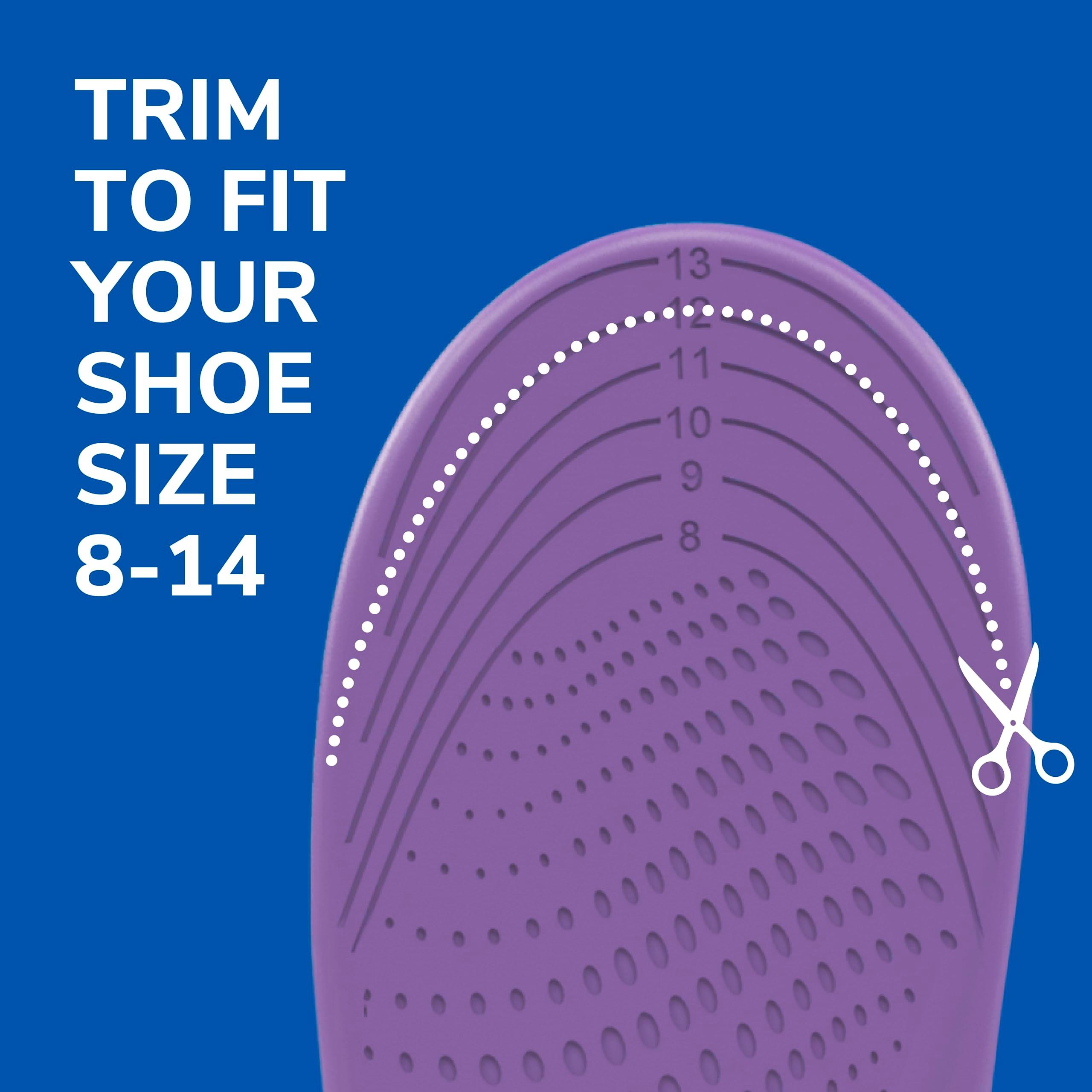 Dr. Scholl's Walk Longer Insoles - Comfortable Plush Foam Cushioning Inserts for Walking, Hiking, and Standing on Feet All-Day with Arch Support - Walk 50% Longer Without Muscle Fatigue - Image 6