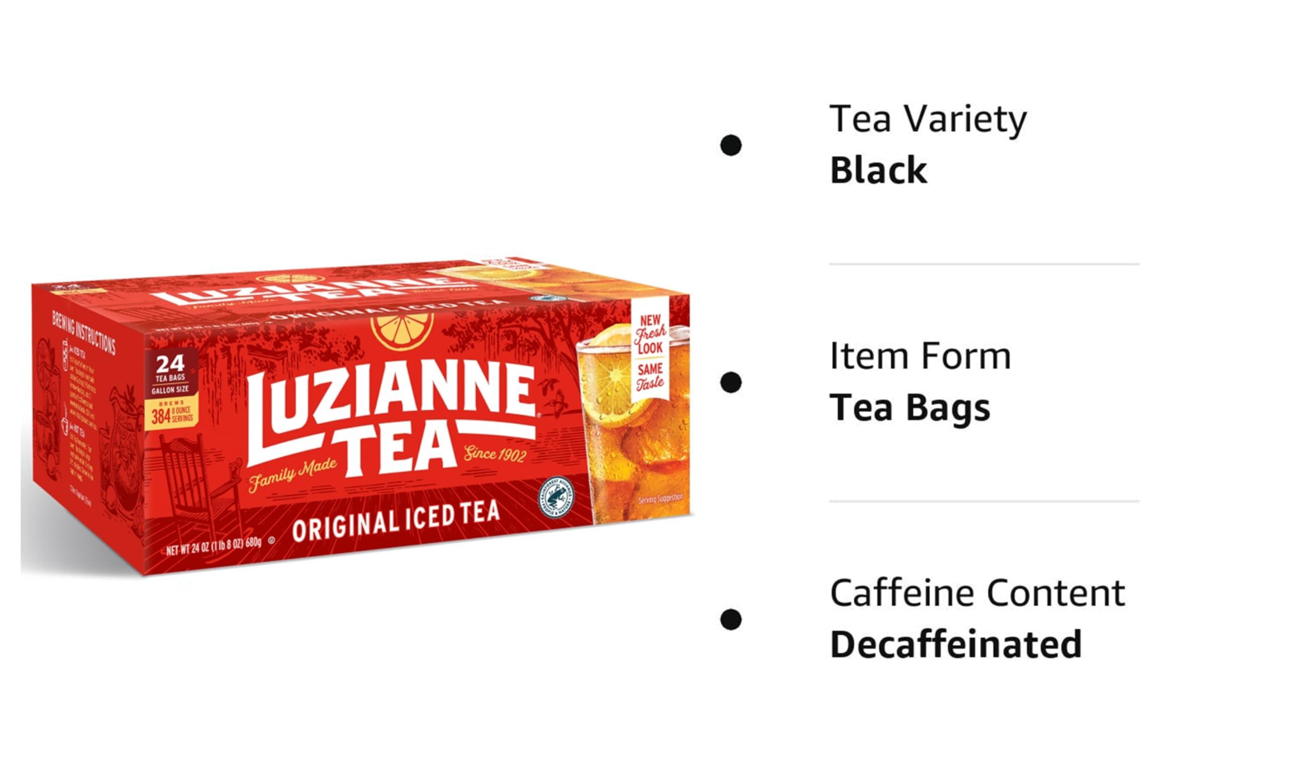 Luzianne Unsweetened Iced Tea Bags, Gallon Size, 24ct Box (Pack of 1) - Image 5