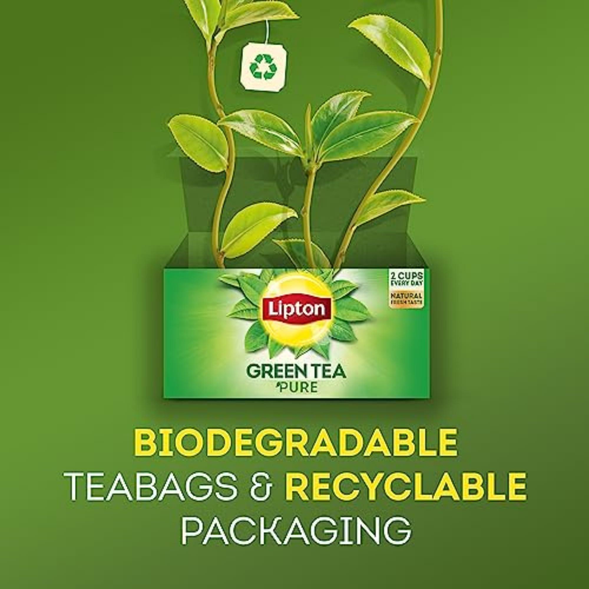 Lipton Peach Green Tea Bags, Flavored, Unsweetened Teabags for Hot Tea or Peach Iced Tea with Caffeine and Flavonoids, 120 Total Tea Bags (20ct - Pack of 6) - Image 9