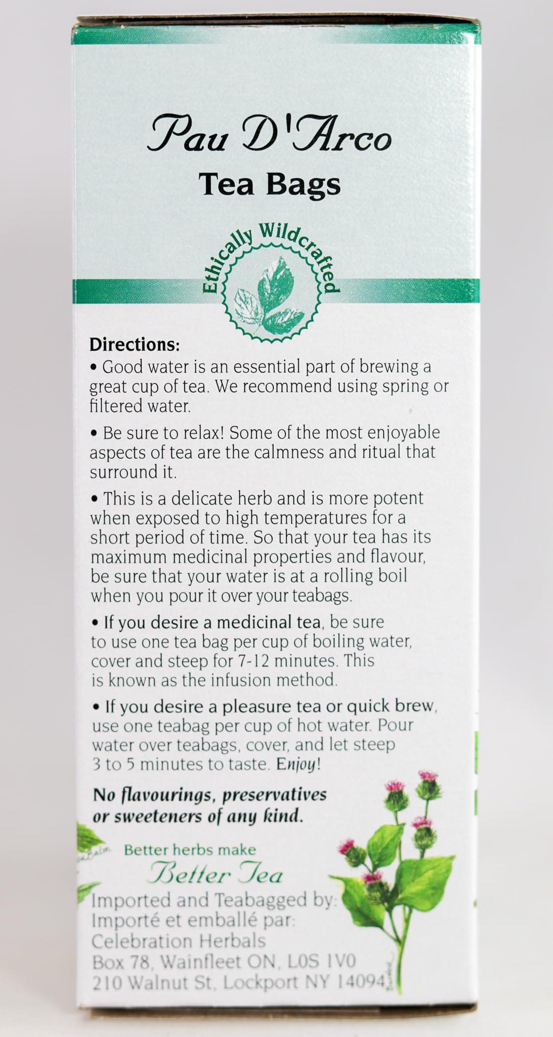 Celebration Herbals Pau D'Arco Tea Bags WC 24 Count - Image 4