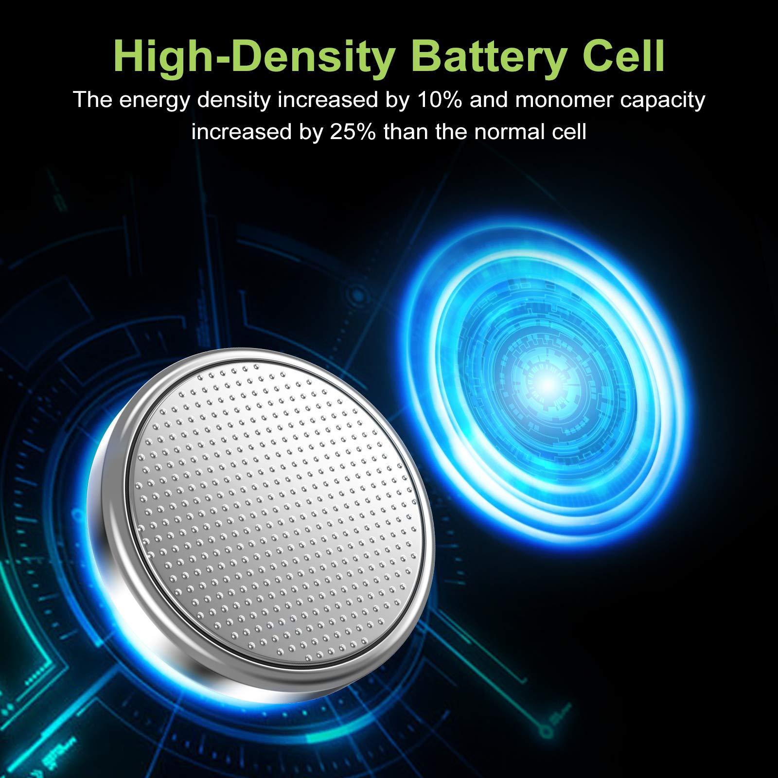 POWEROWL High Capacity CR2032 Battery (20-Pack) 3v Lithium Batteries, Leak-Free, Long Lasting Cr 2032 - Image 2