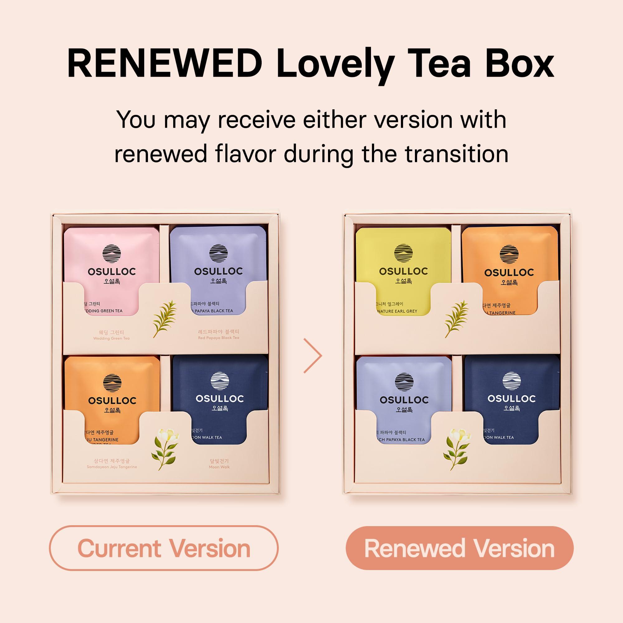 OSULLOC Lovely Tea Gift Box Set (12 count, 4 flavors x 3 EA) | Premium Blended Tea from Jeju | Korean Tea Sampler | Fruit Tea Variety Pack | Pyramid Tea Bag Series - Image 3