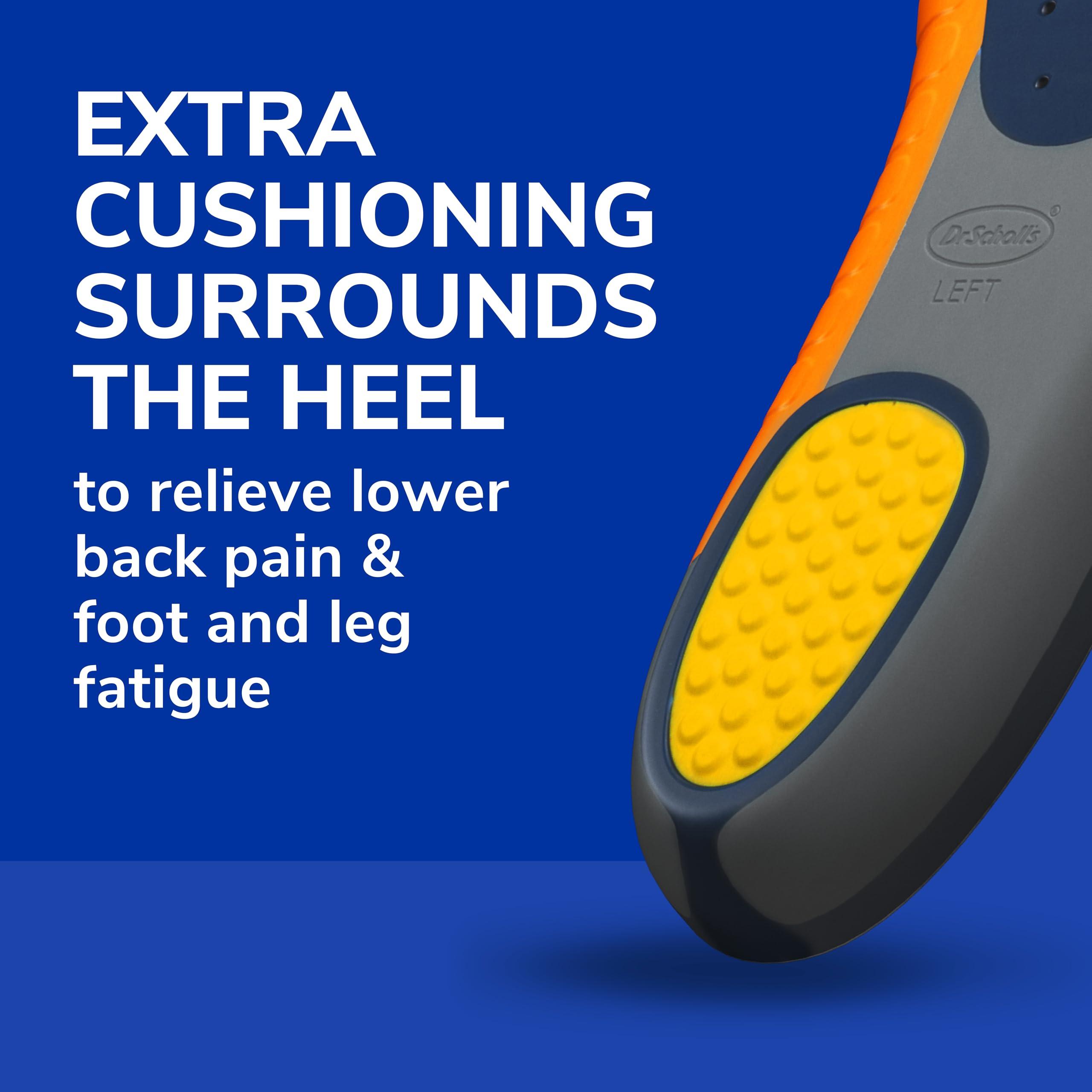 Dr. Scholl's Heavy Duty Support Insole Orthotics, Big & Tall, 200lbs+, Wide Feet, Shock Absorbing, Arch Support, Distributes Pressure, Trim to Fit Inserts, Work Boots & Shoes, Men Size 8-14, 1 Pair - Image 6