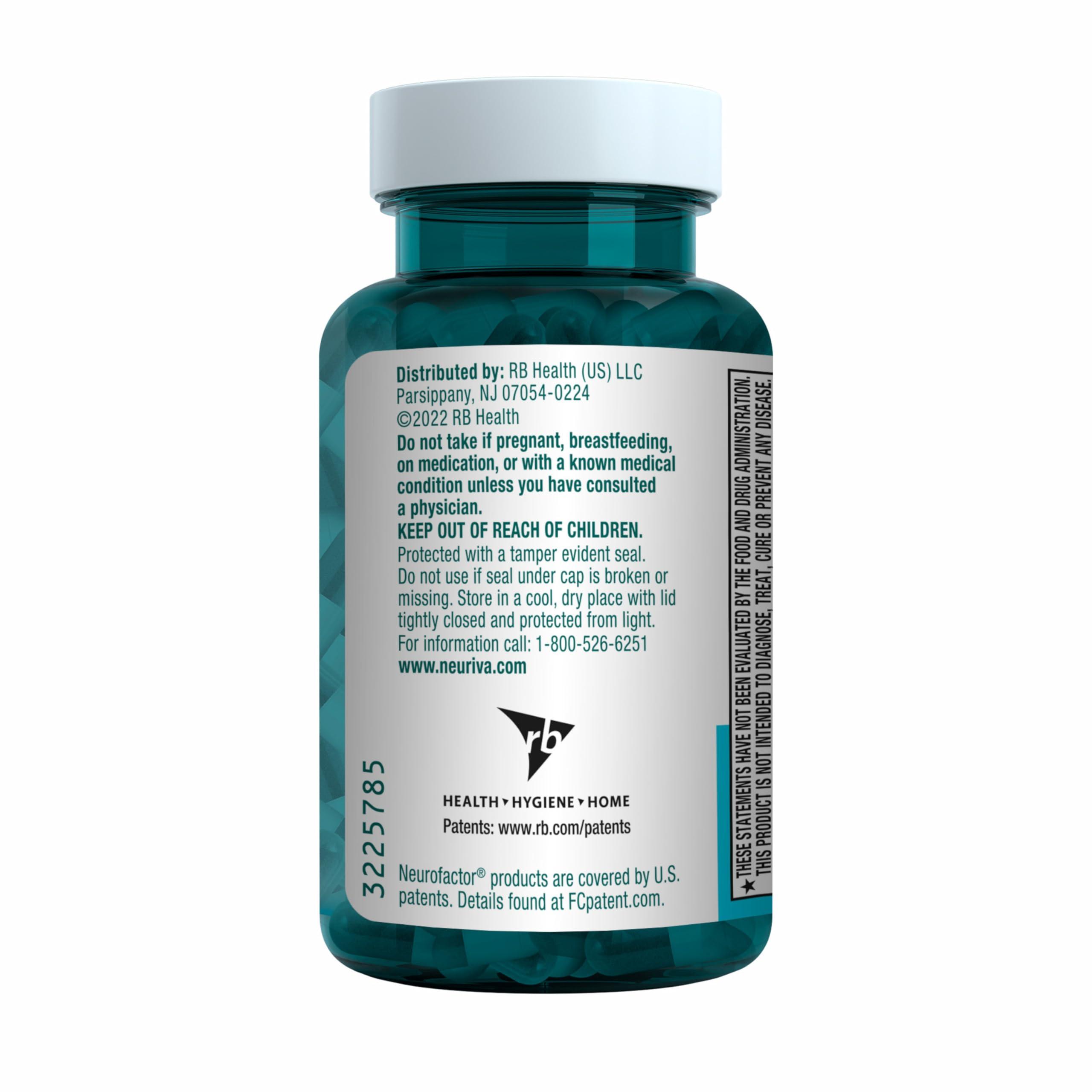 NEURIVA Plus Brain Supplement for Memory and Focus Clinically Tested Nootropics for Concentration for Mental Clarity, Cognitive Enhancement Vitamins B6, B12, Phosphatidylserine 30 Capsules - Image 22
