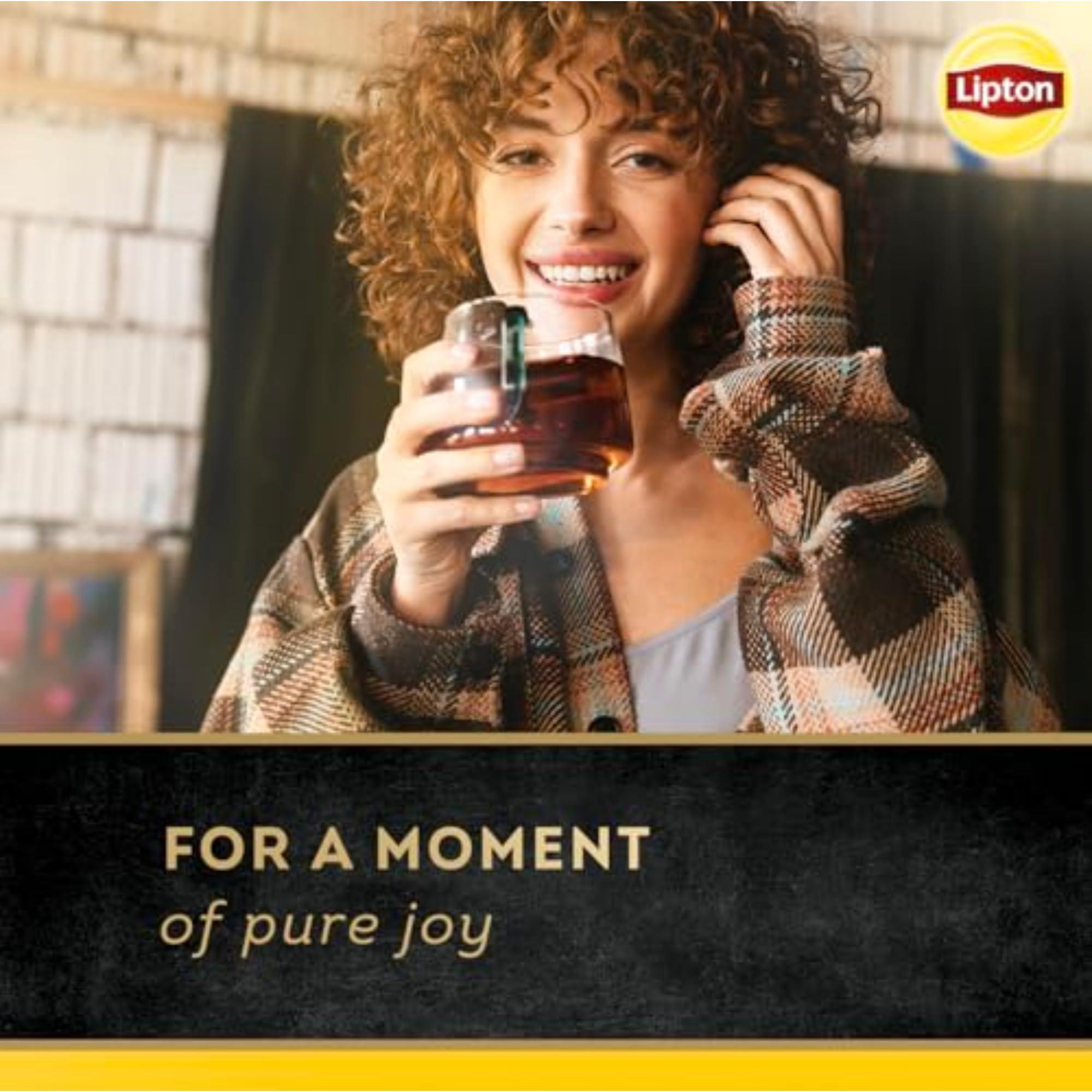 Lipton Black Tea Vanilla Caramel, Pyramid Tea Bags, Flavored Teabags, 80 Total Bags (20ct - Pack of 4) - Image 4
