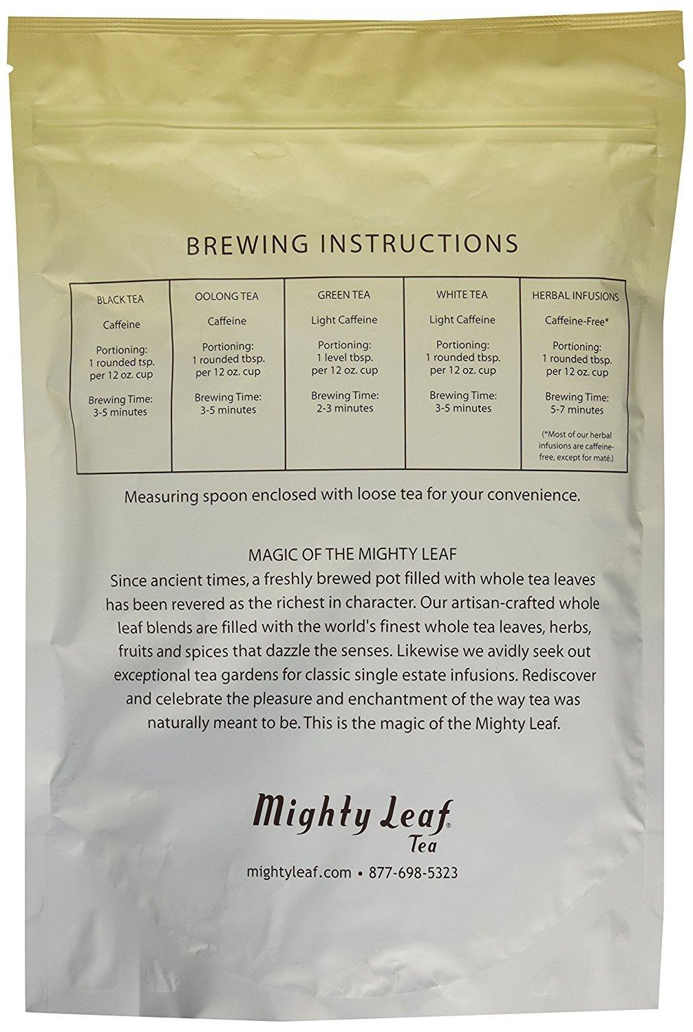 Mighty Leaf Organic Earl Grey Tea, 1 lb Loose Leaf Bag, Rich and Aromatic Black Tea with Bergamot - Image 2