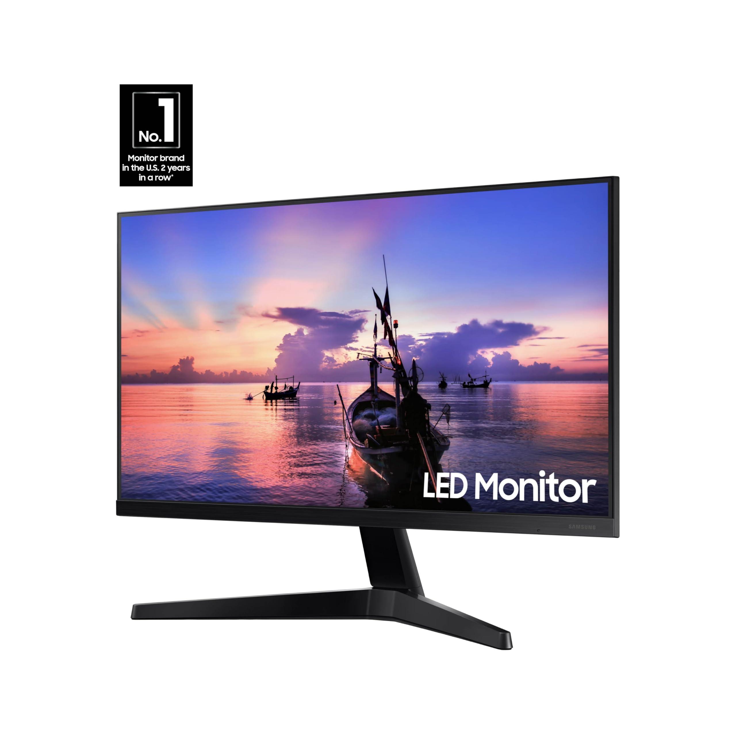 Samsung 27' T35F Series FHD 1080p Computer Monitor, 75Hz, IPS Panel, HDMI, VGA (D-Sub), AMD FreeSync, Wall Mountable, Game Mode, 3-Sided Border-Less, Eye Care, LF27T350FHNXZA - Image 2