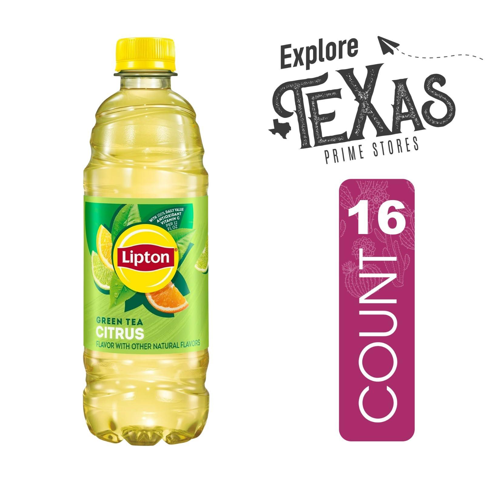 Lipton 16-Pack of Citrus Iced Green Tea Plastic Bottle 16.9 fl oz - Image 3