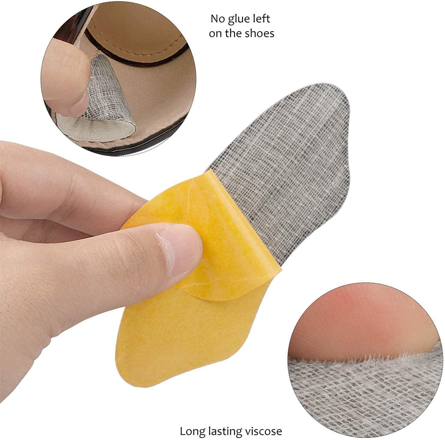 Heel Grips Liner Cushions Inserts for Loose Shoes, Heel Pads Snugs for Shoe Too Big Men Women, Filler Improved Shoe Fit and Comfort, Stop Heel Slip and Blister (4 Pairs) (Pale Apricot+Black) - Image 4