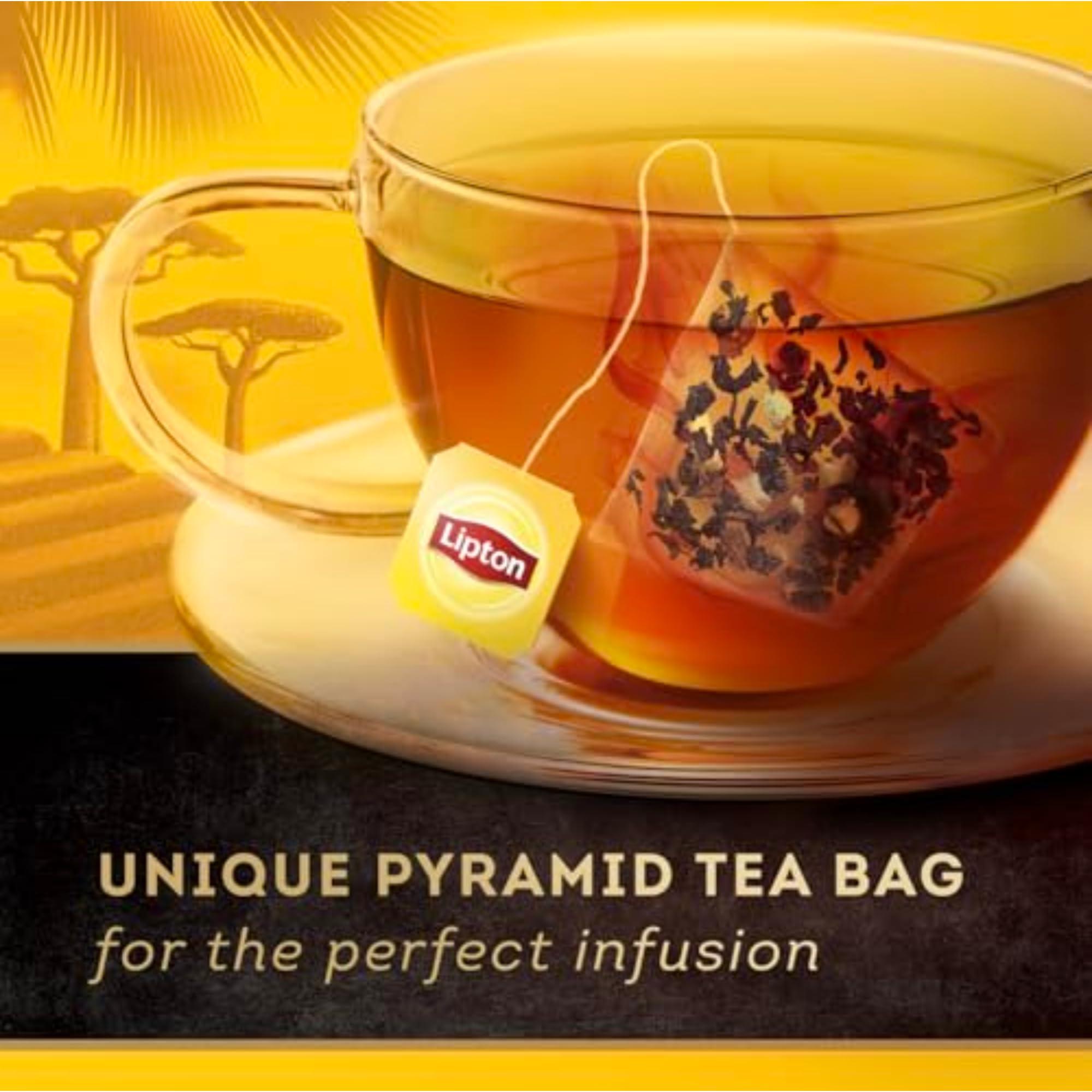 Lipton Black Tea Vanilla Caramel, Pyramid Tea Bags, Flavored Teabags, 80 Total Bags (20ct - Pack of 4) - Image 5