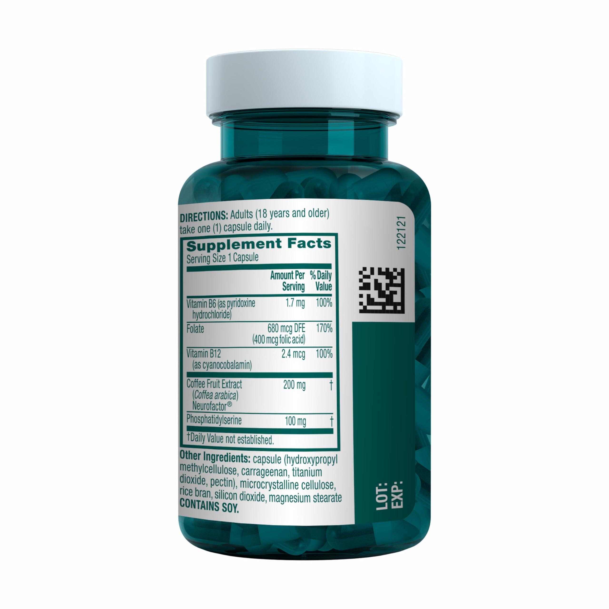 NEURIVA Plus Brain Supplement for Memory and Focus Clinically Tested Nootropics for Concentration for Mental Clarity, Cognitive Enhancement Vitamins B6, B12, Phosphatidylserine 30 Capsules - Image 23