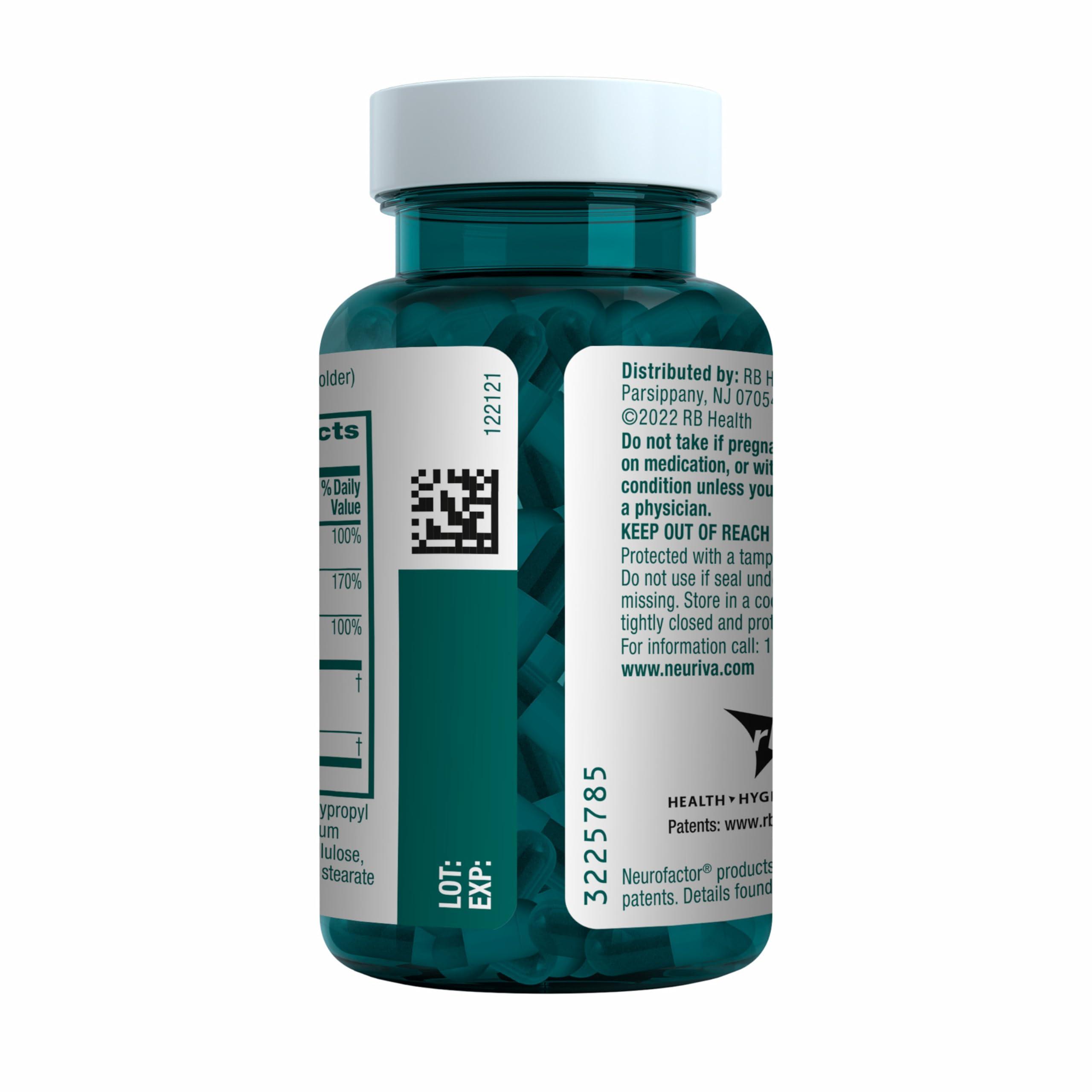 NEURIVA Plus Brain Supplement for Memory and Focus Clinically Tested Nootropics for Concentration for Mental Clarity, Cognitive Enhancement Vitamins B6, B12, Phosphatidylserine 30 Capsules - Image 21