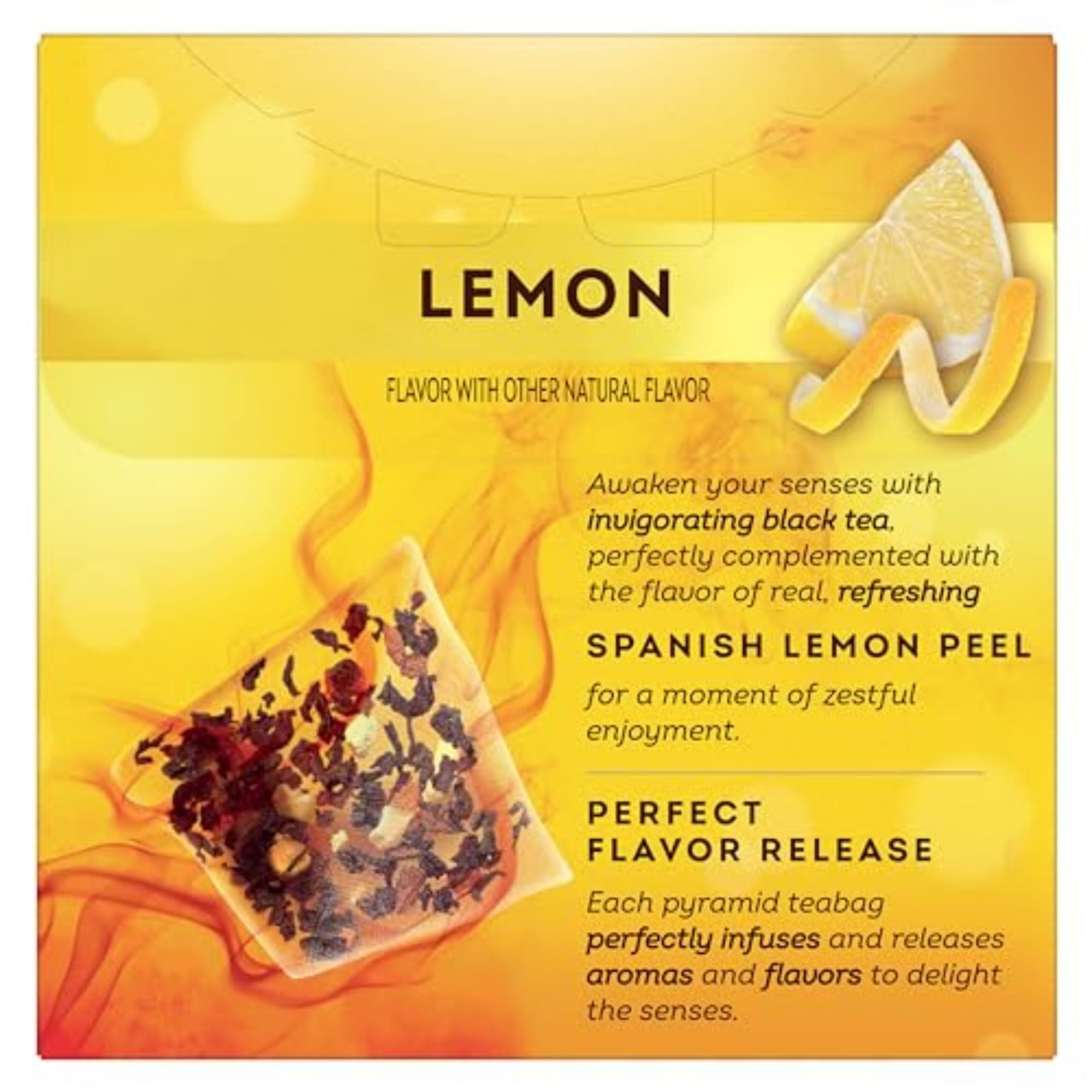 Lipton Black Tea Lemon, Pyramid Tea Bags, Flavored Teabags for a Refreshing Cup of Tea, 20 Total Tea Bags - Image 3