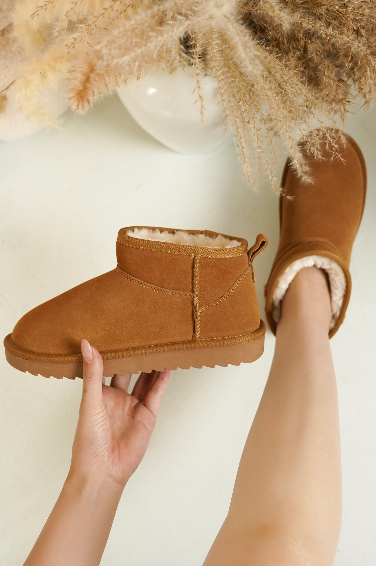 Project Cloud Genuine Suede Ankle Boots for Women - Water Resistant with Memory Foam Insole Winter Boots for Women - Trending Shoes & Comfortable Women's Ankle Boots (Hippy) - Image 5