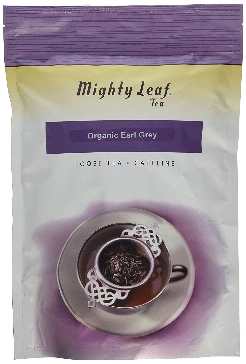 Mighty Leaf Organic Earl Grey Tea, 1 lb Loose Leaf Bag, Rich and Aromatic Black Tea with Bergamot