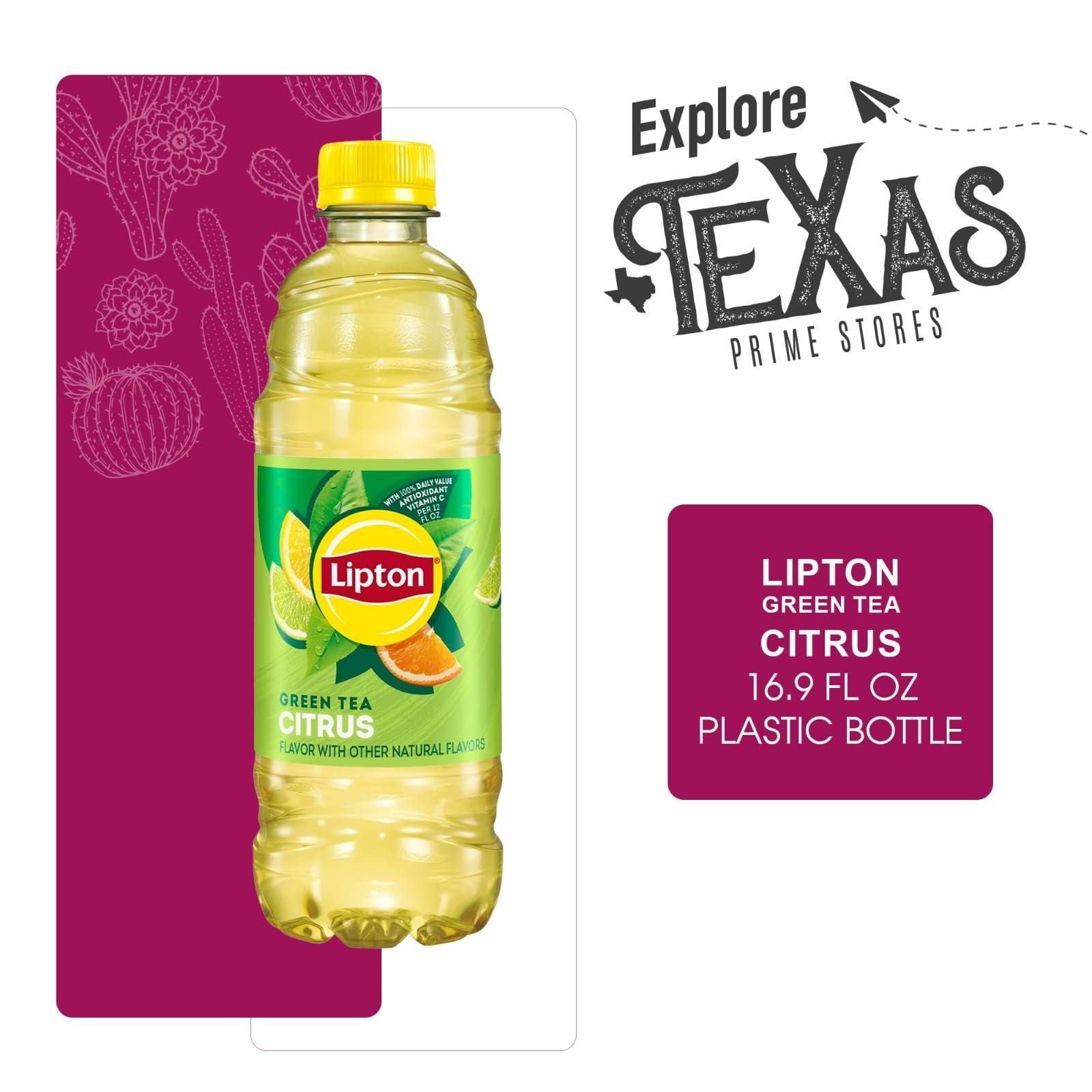 Lipton 16-Pack of Citrus Iced Green Tea Plastic Bottle 16.9 fl oz - Image 4