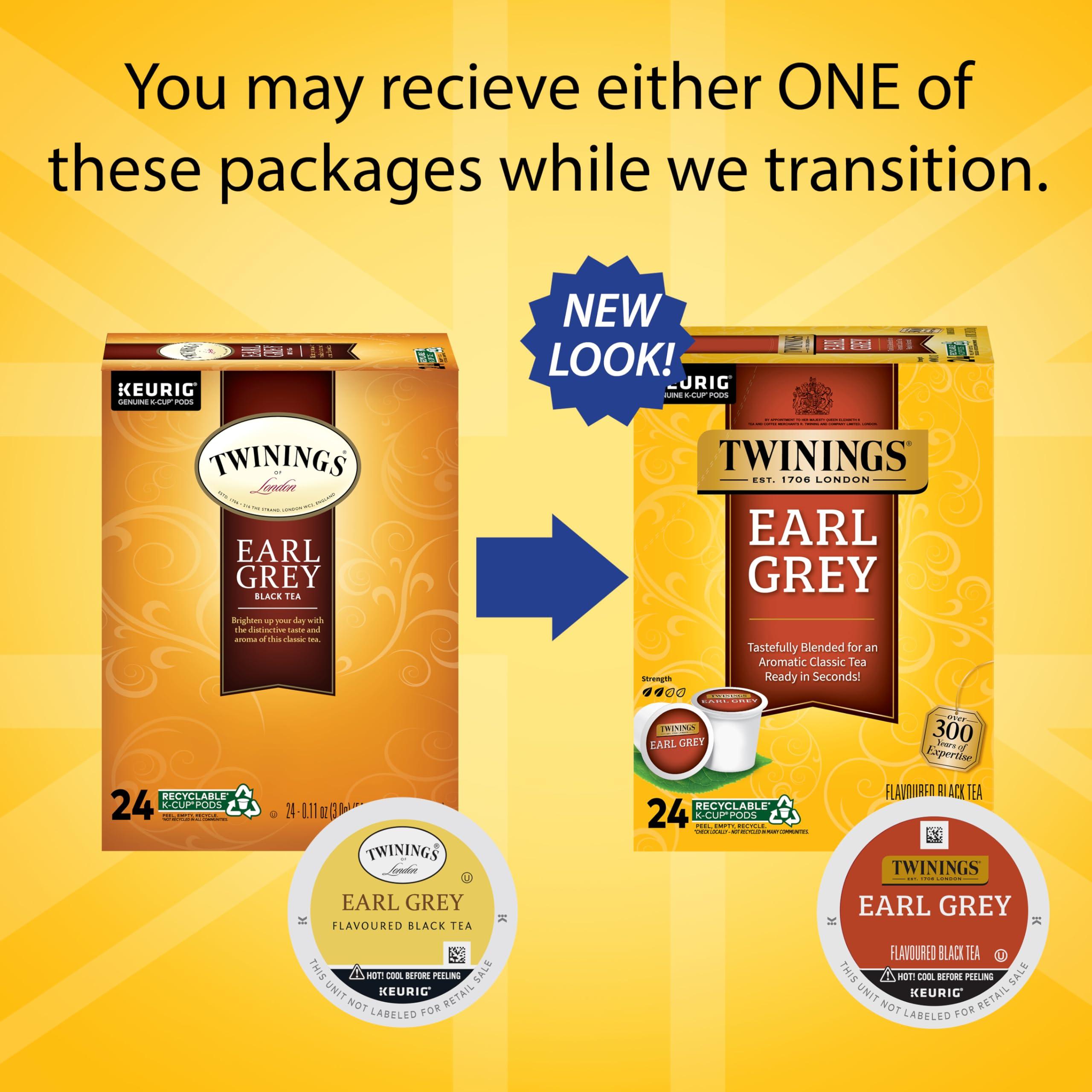Twinings Earl Grey Black Tea K-Cup Pods for Keurig, 24 Count (Pack of 2), Flavoured with Citrus and Bergamot, Caffeinated, Enjoy Hot or Iced - Image 2