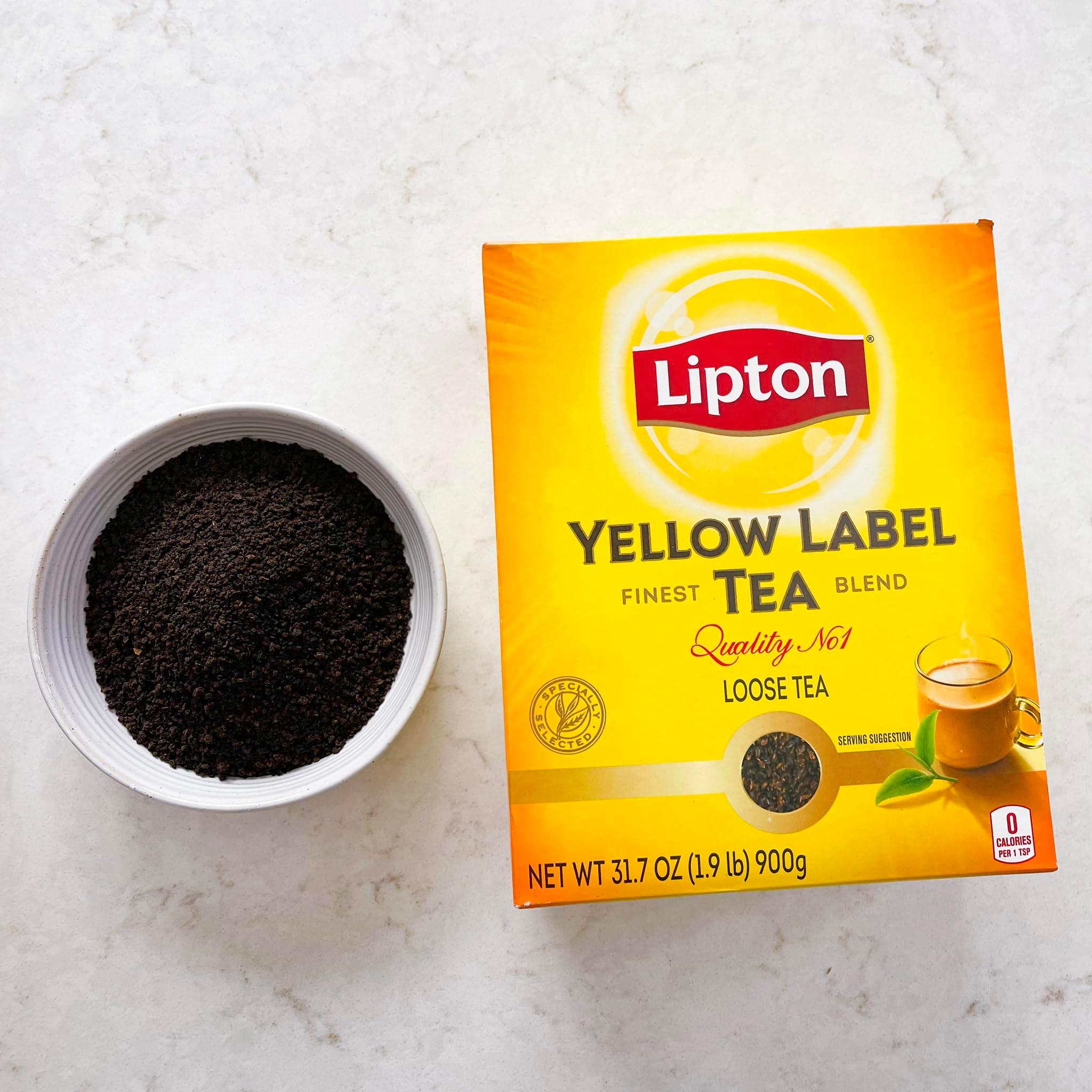 Lipton Black Tea | Yellow Label | Loose Leaf Tea | Premium Quality | International Chai Blend | Compatible for Milk Chai | Bold & Rich Flavor | Bulk Tea | 900 Grams (Pack of 4) - Image 3