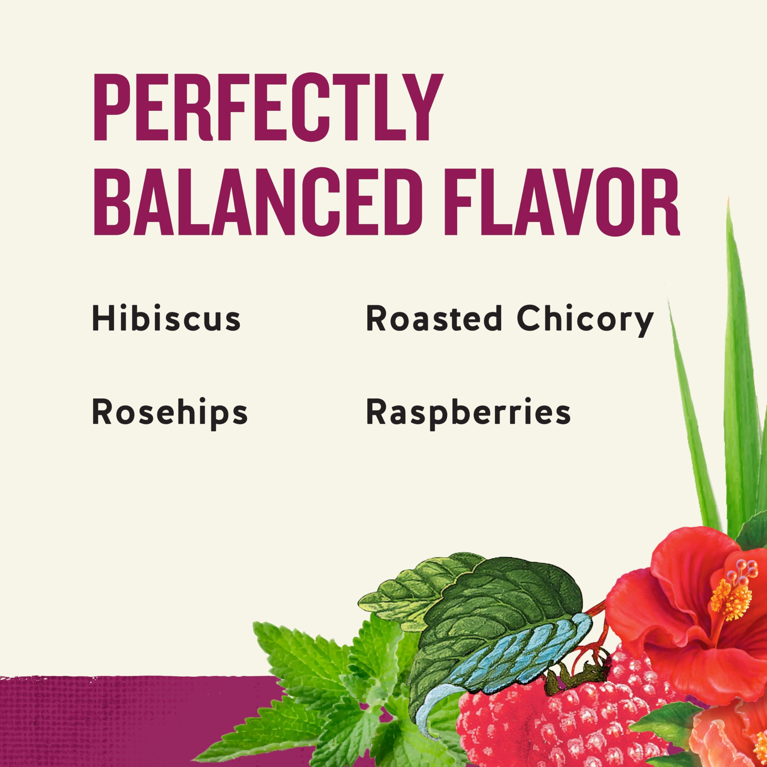 Celestial Seasonings Raspberry Zinger Herbal Tea, Caffeine Free, 20 Tea Bags Box - Image 3