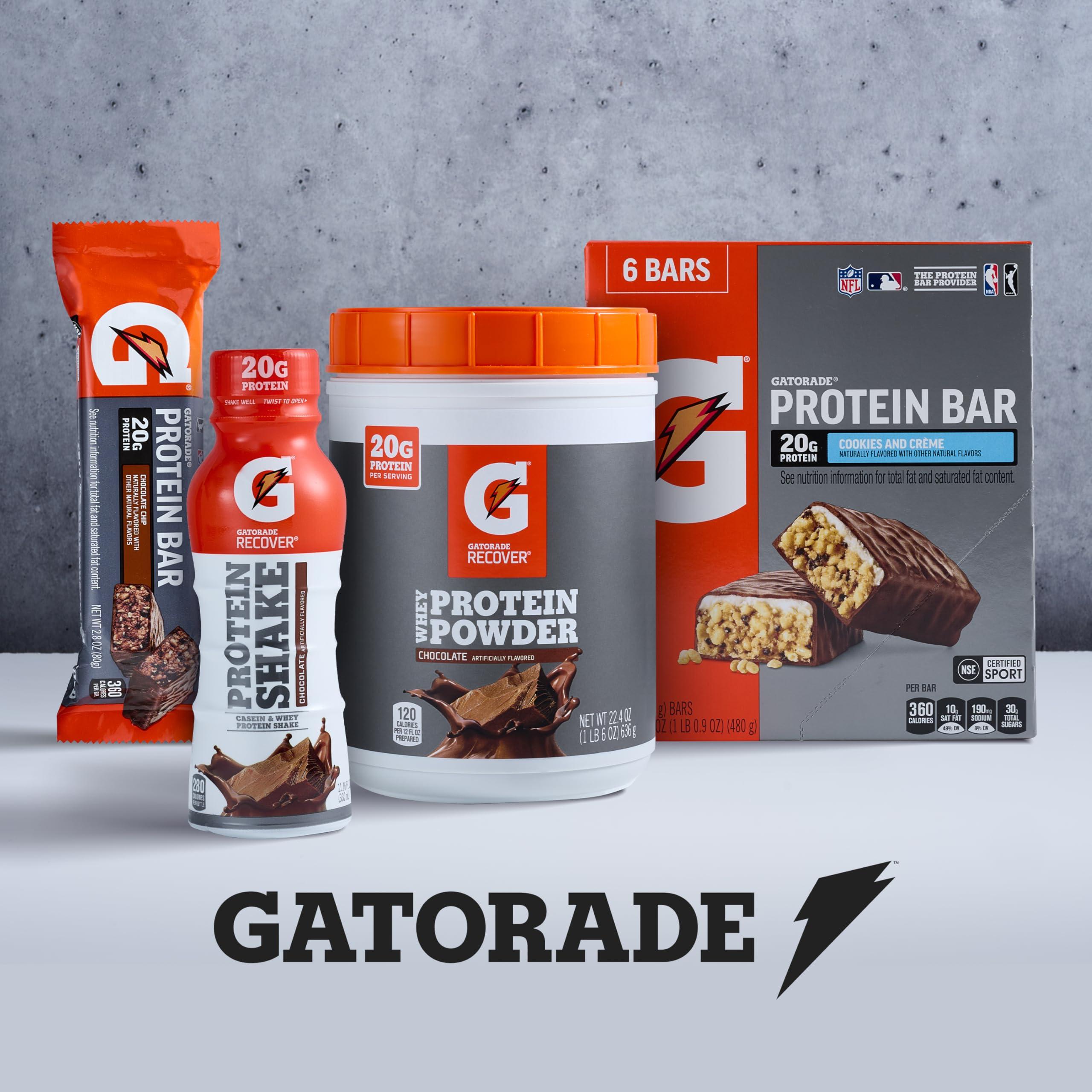 Gatorade Recover Protein Shake, Chocolate, 20g Protein, 11.6 fl oz Plastic Bottle, Pack of 12 - Image 5