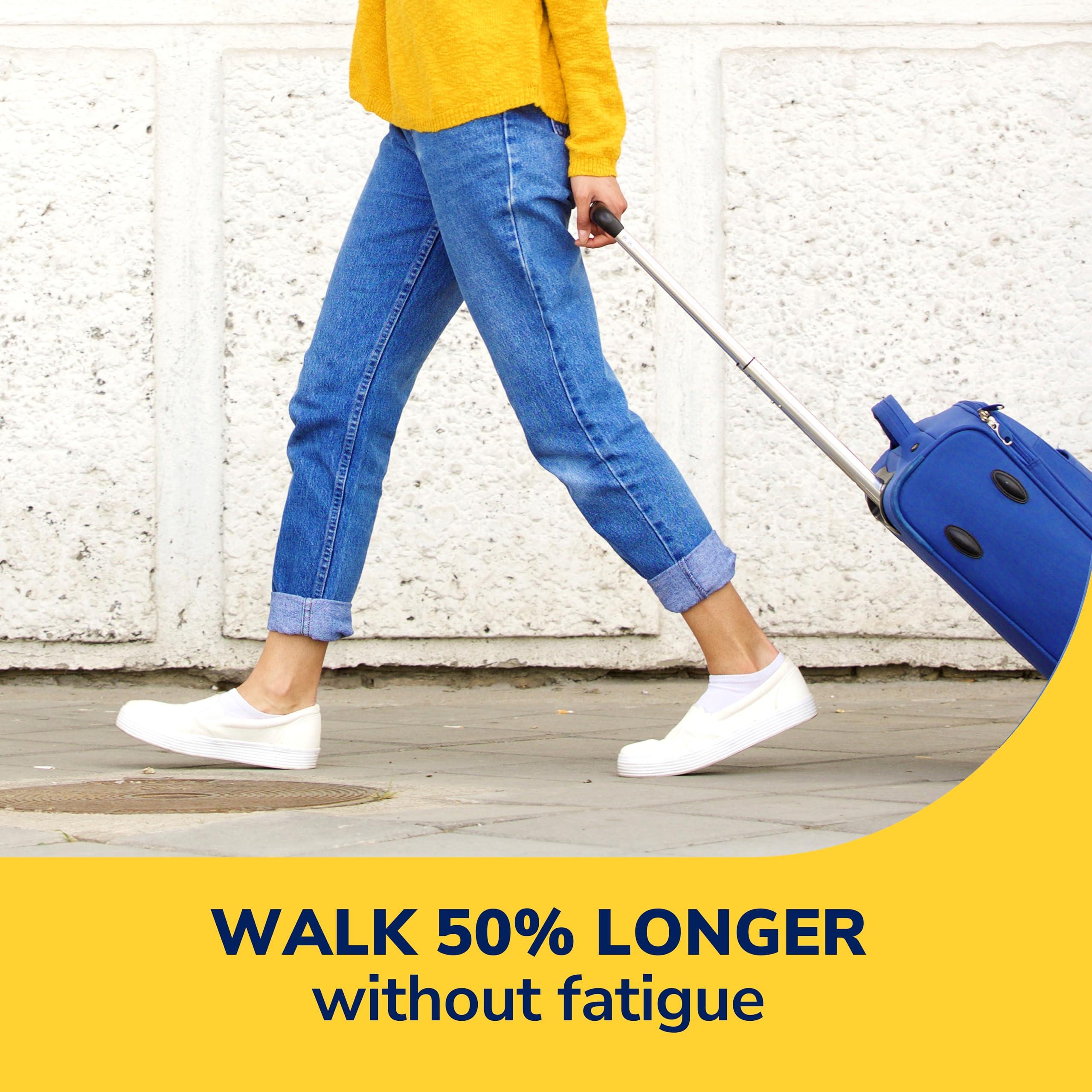 Dr. Scholl's Walk Longer Insoles - Comfortable Plush Foam Cushioning Inserts for Walking, Hiking, and Standing on Feet All-Day with Arch Support - Walk 50% Longer Without Muscle Fatigue - Image 4