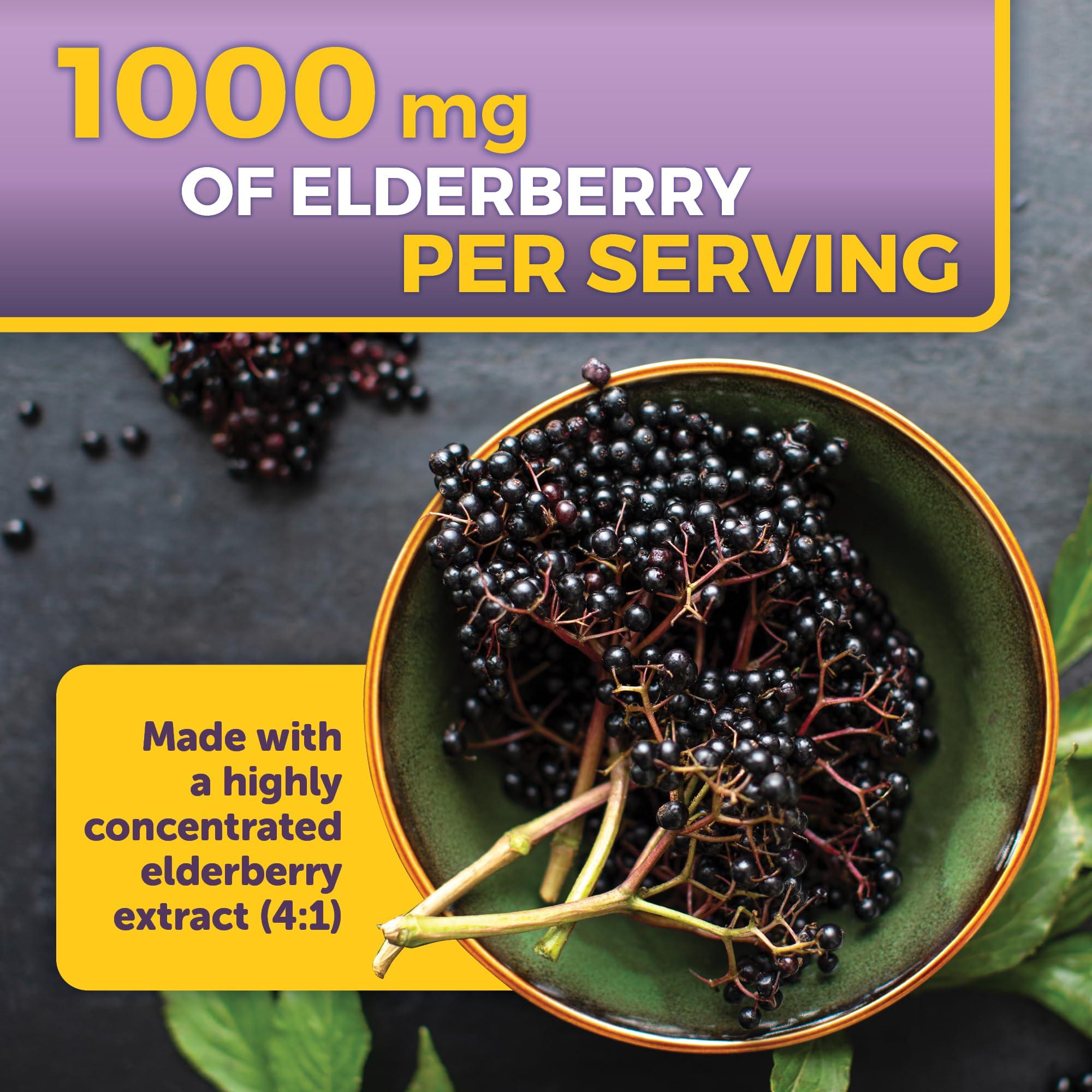 Viva Naturals Elderberry with Vitamin C and Zinc for Adults - 5 in 1 Sambucus Black Elderberry Capsules with Vitamin D3 5000 IU Immunity Supplement, Sambucus Elderberry Immune Support Supplement - Image 8