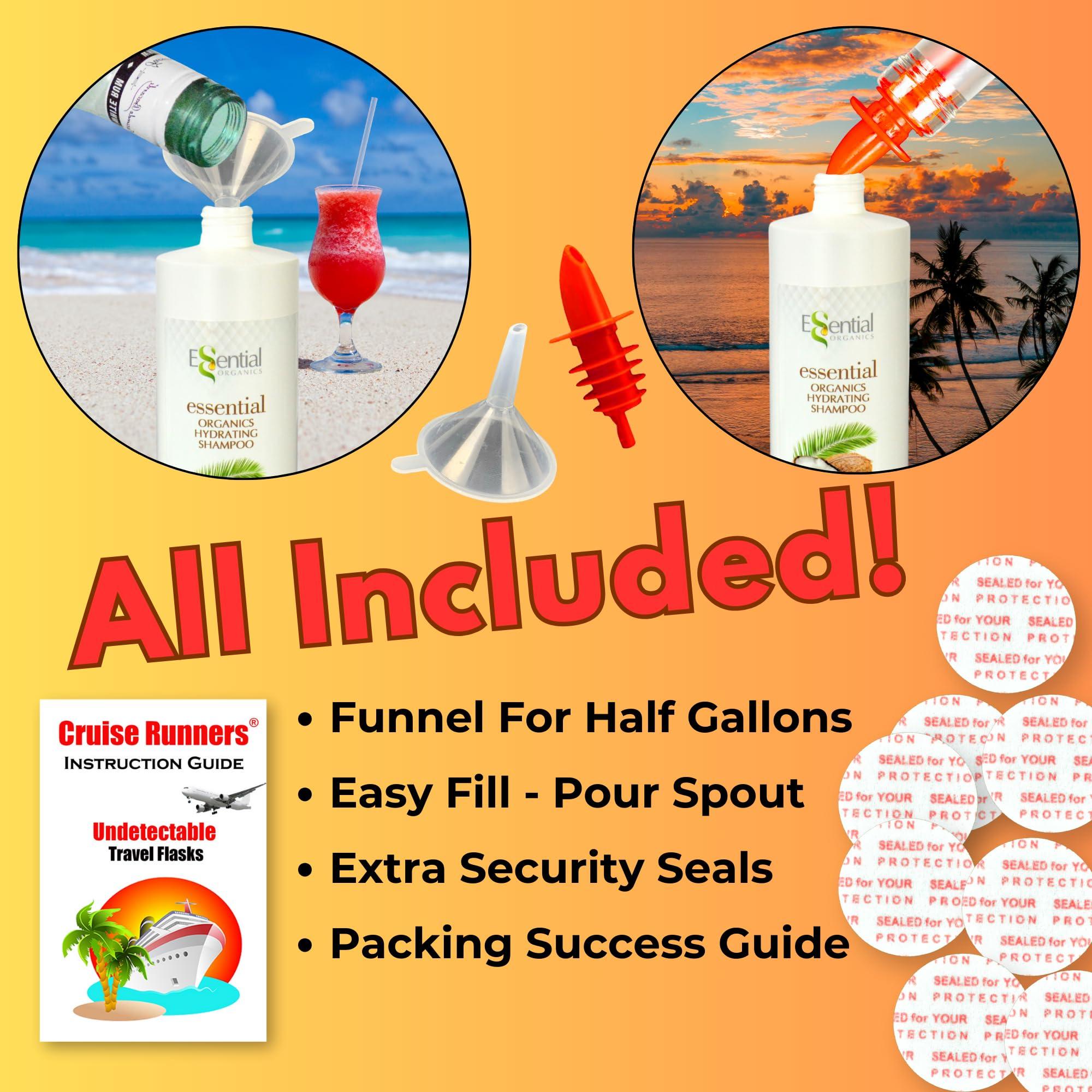 Fake Shampoo & Conditioner By CRUISE RUNNERS Hidden Liquor Alcohol Flasks For Booze Cruise Enjoy Rum Runners 4 Bottles - Image 5