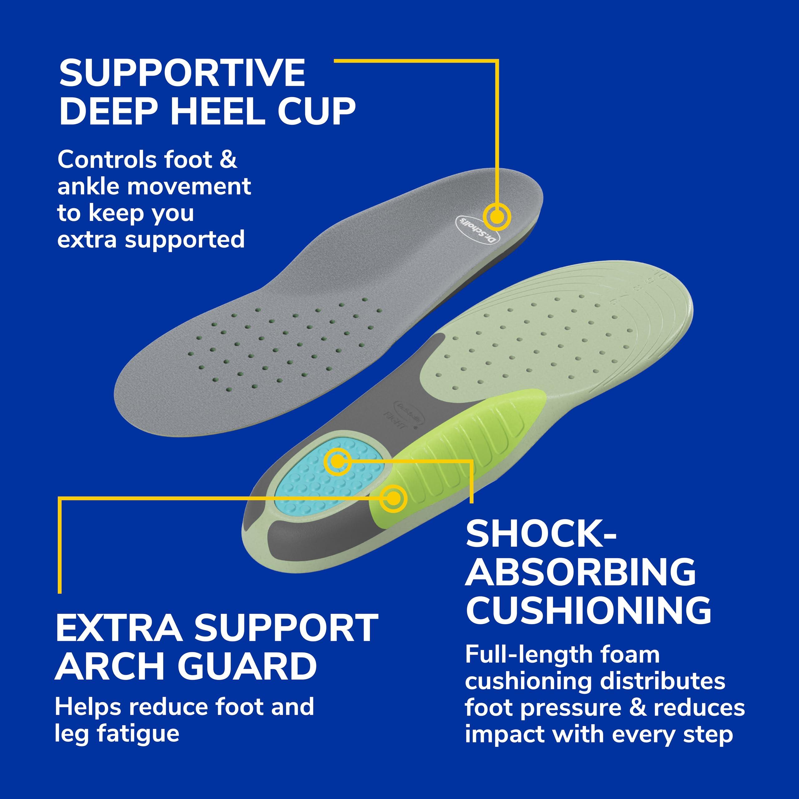 Dr. Scholl's Extra Support Shoe Insoles for Women, Size 6-11, 1 Pair: Designed for Plus-Size and Tall Women, Arch Inserts - Helps Reduce Lower Back Pain and Foot & Leg Fatigue - Image 5